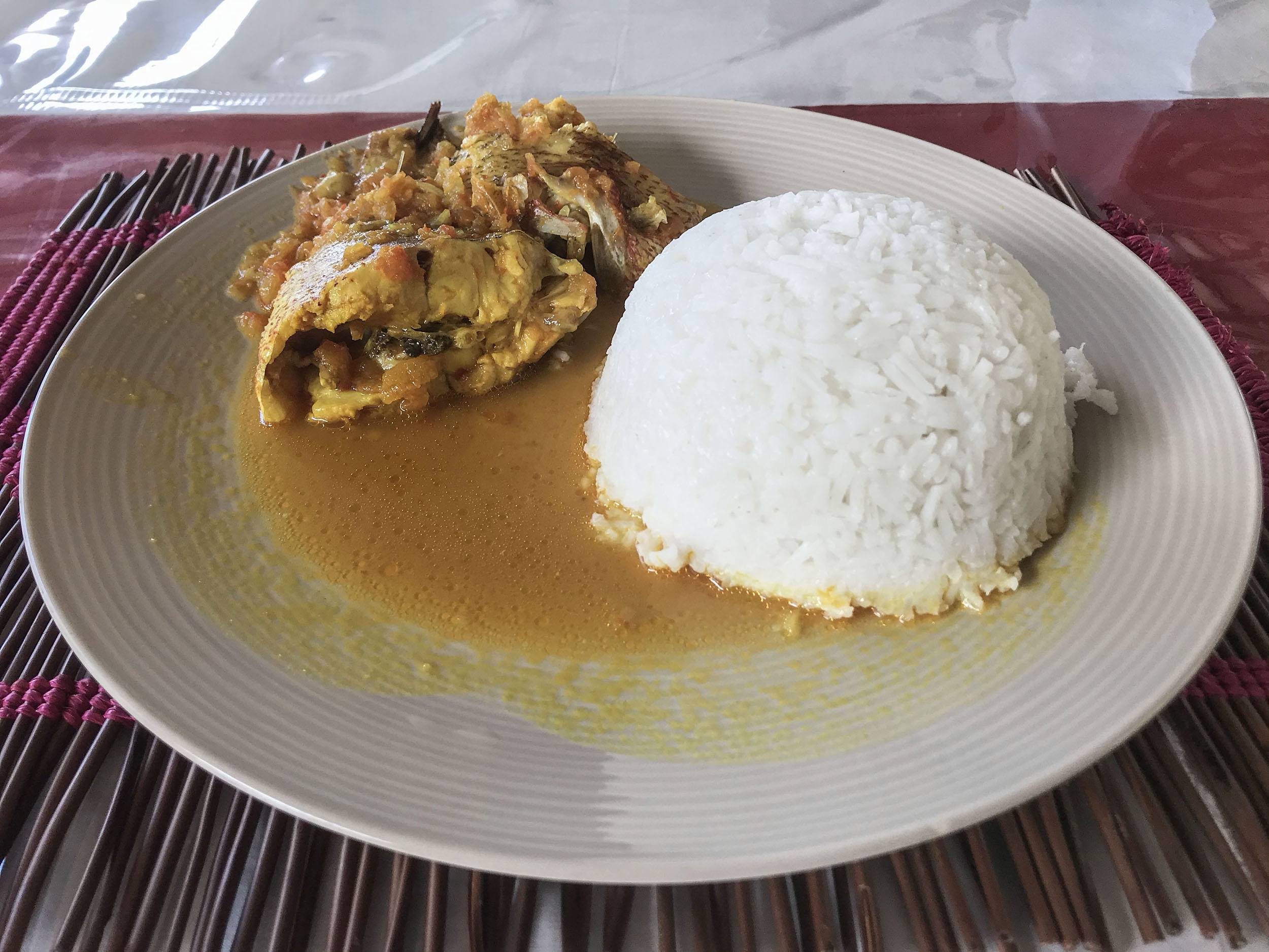 Grilled fish Mohelian style Vanilla Lodge Comoros