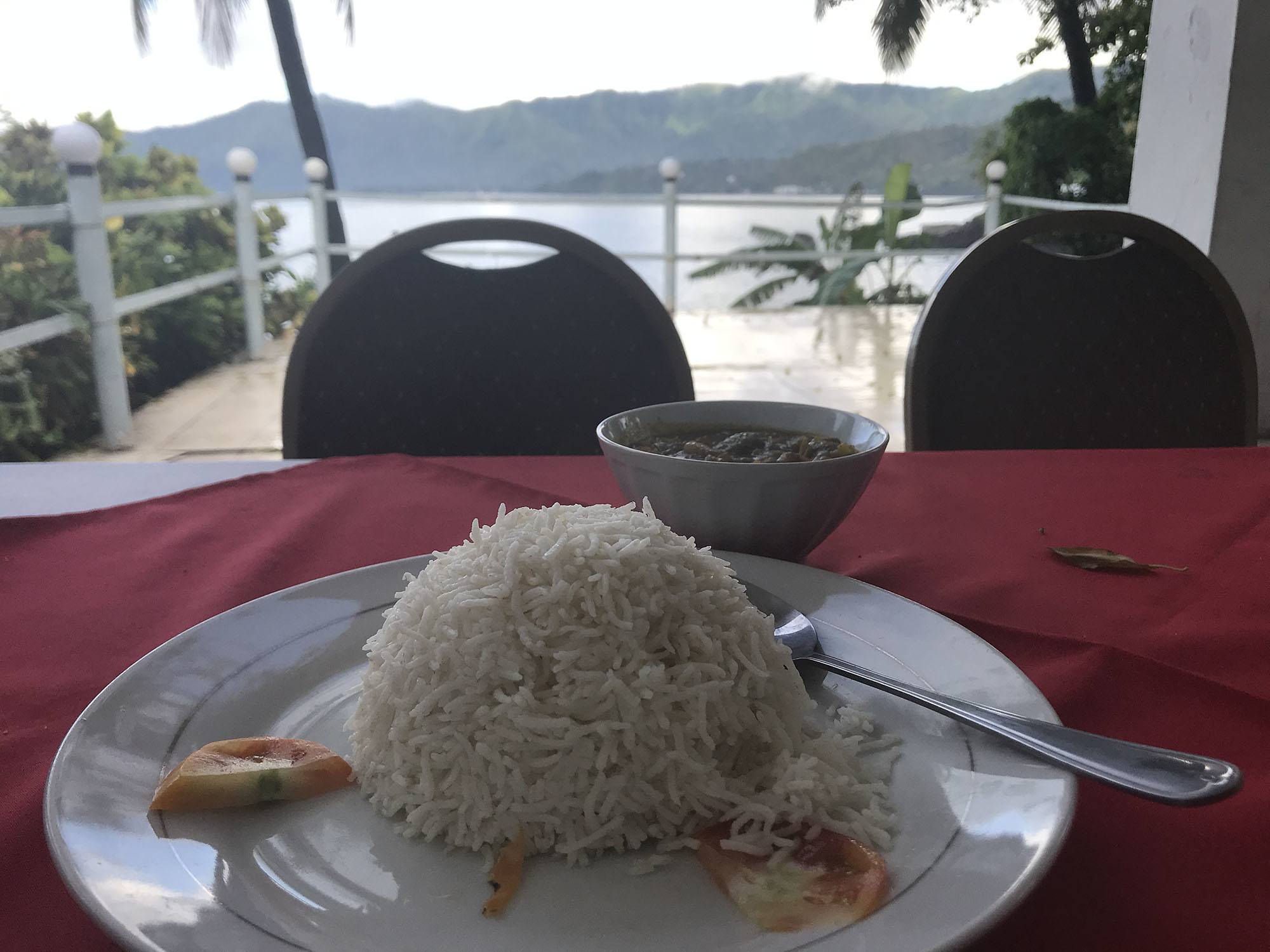 Lunch with a view at Al Amal Hotel in Mutsamudu Anjouan Comoros