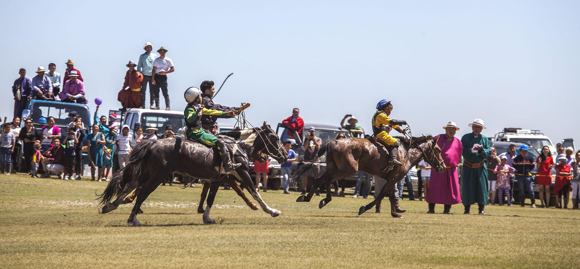 Naadam horse race Mongolia