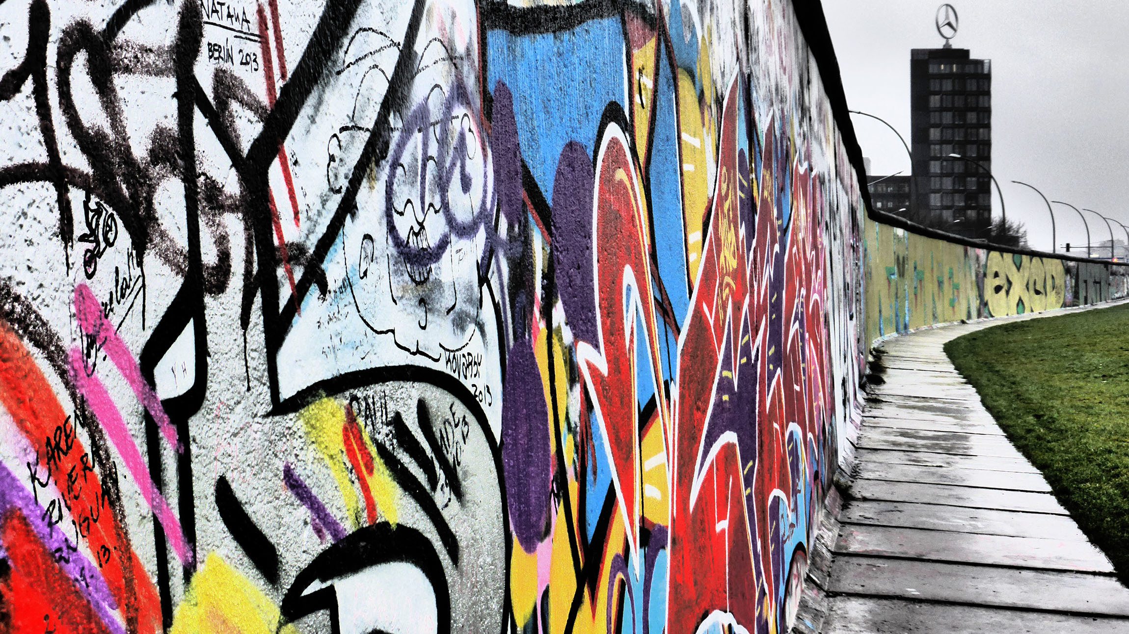 A section of the Berlin Wall in Berlin Germany