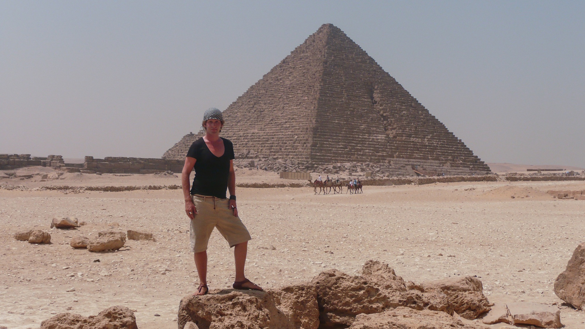 Ben at the Pyramids of Giza Egypt