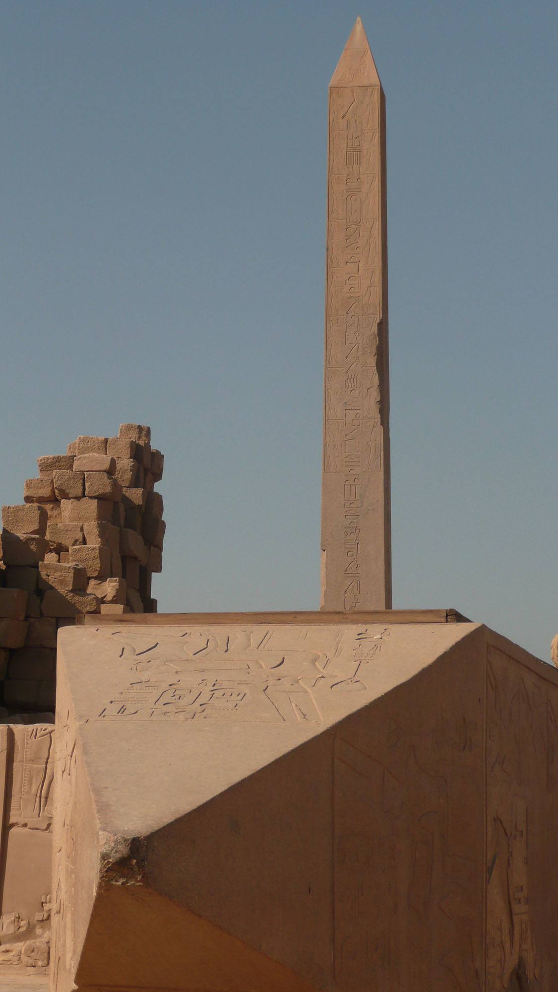 The Hypostyle Hall between Pylons in the Temple of Amun at Karnak Luxor Egypt