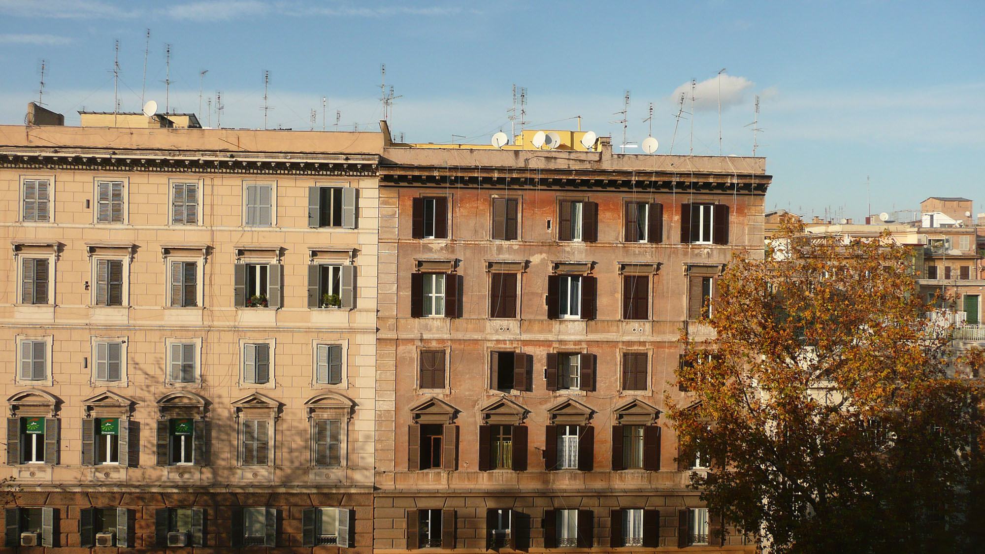 An apartment block in Rome on Viale Giulio Cesare