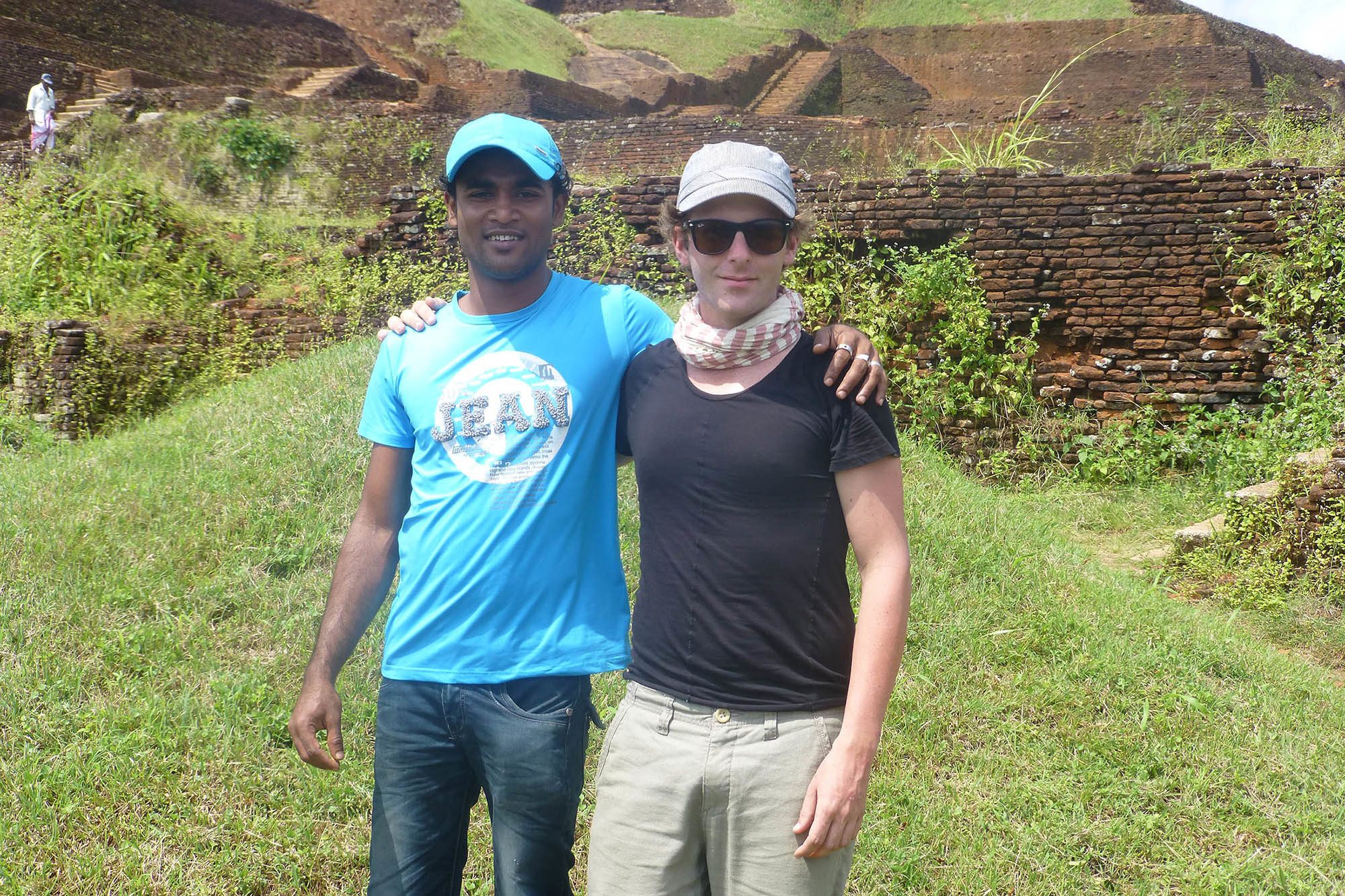 Ben and Upul in Sigiriya Sri Lanka