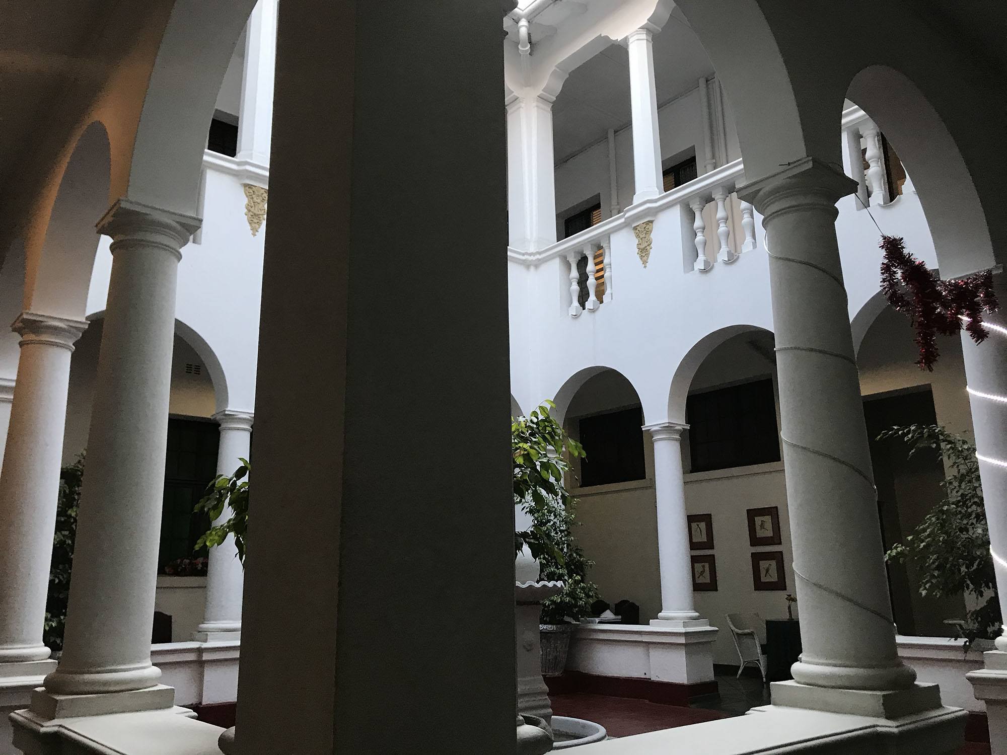 Courtyard and atrium of Bulawayo Club Zimbabwe