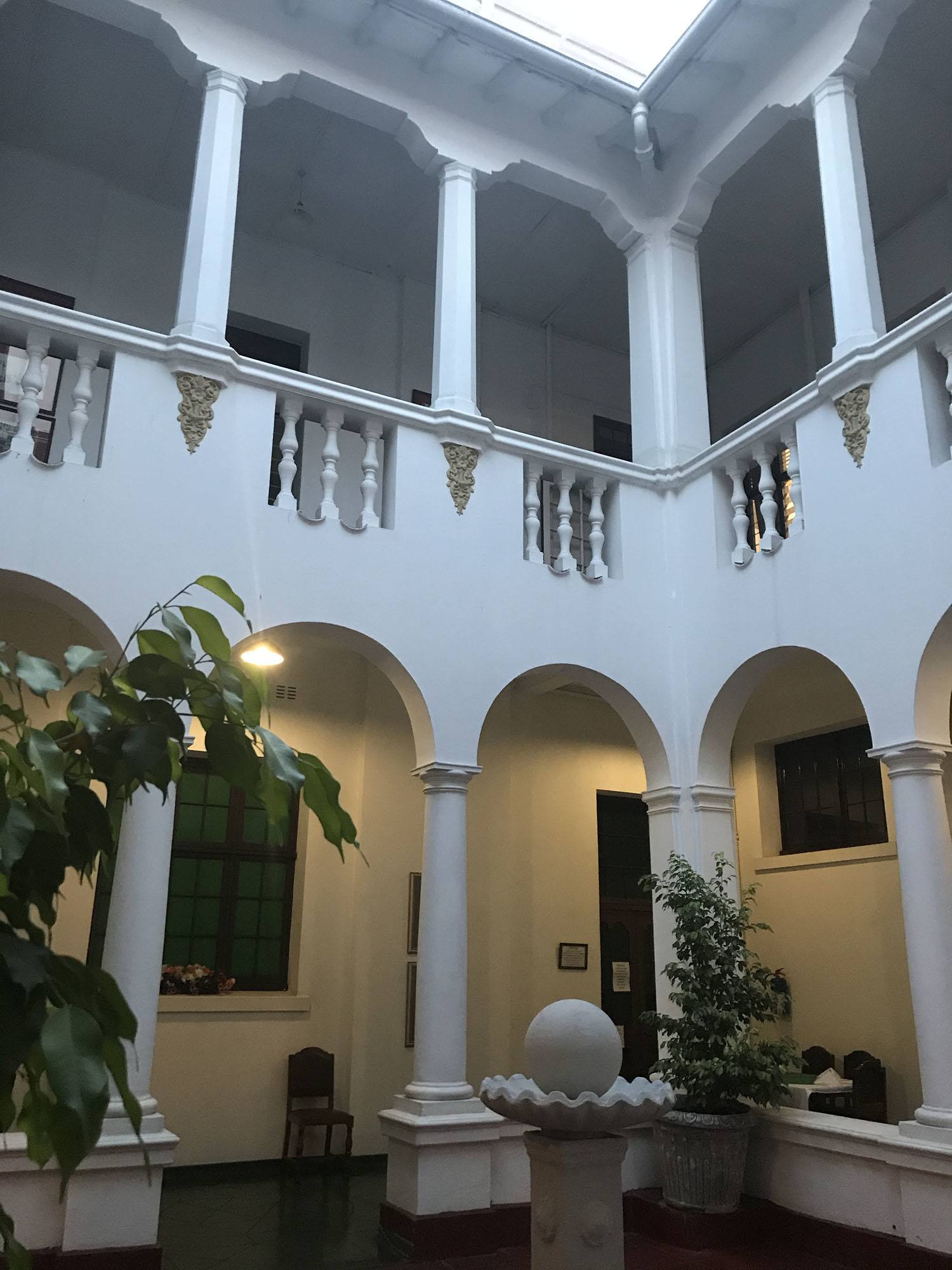 Courtyard inside The Bulawayo Club Zimbabwe