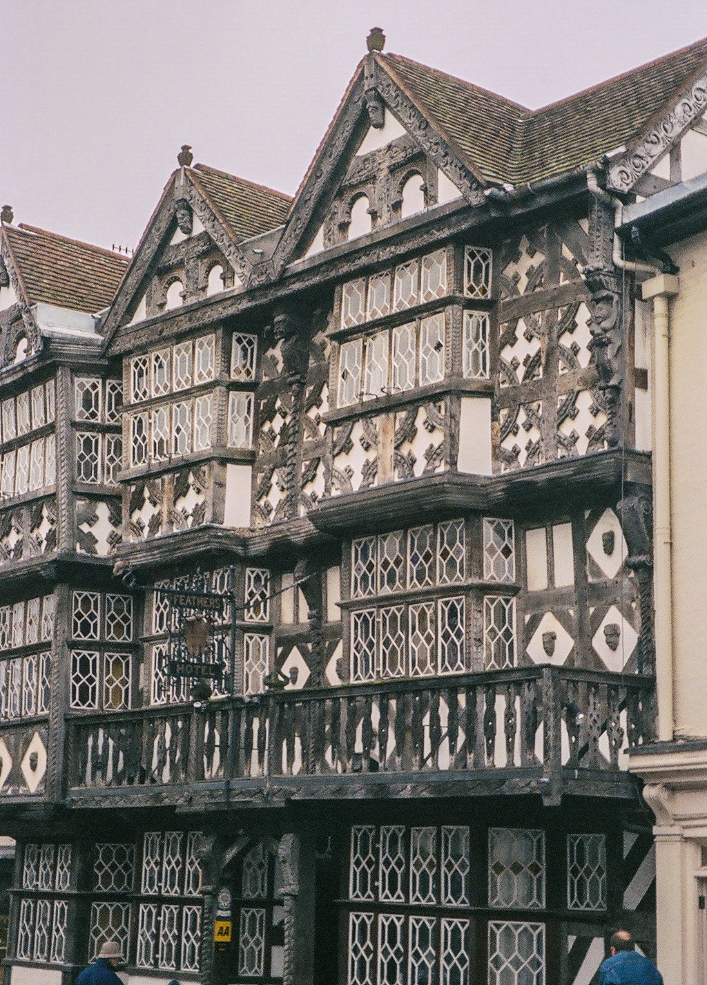 Homes in a high street in Wales