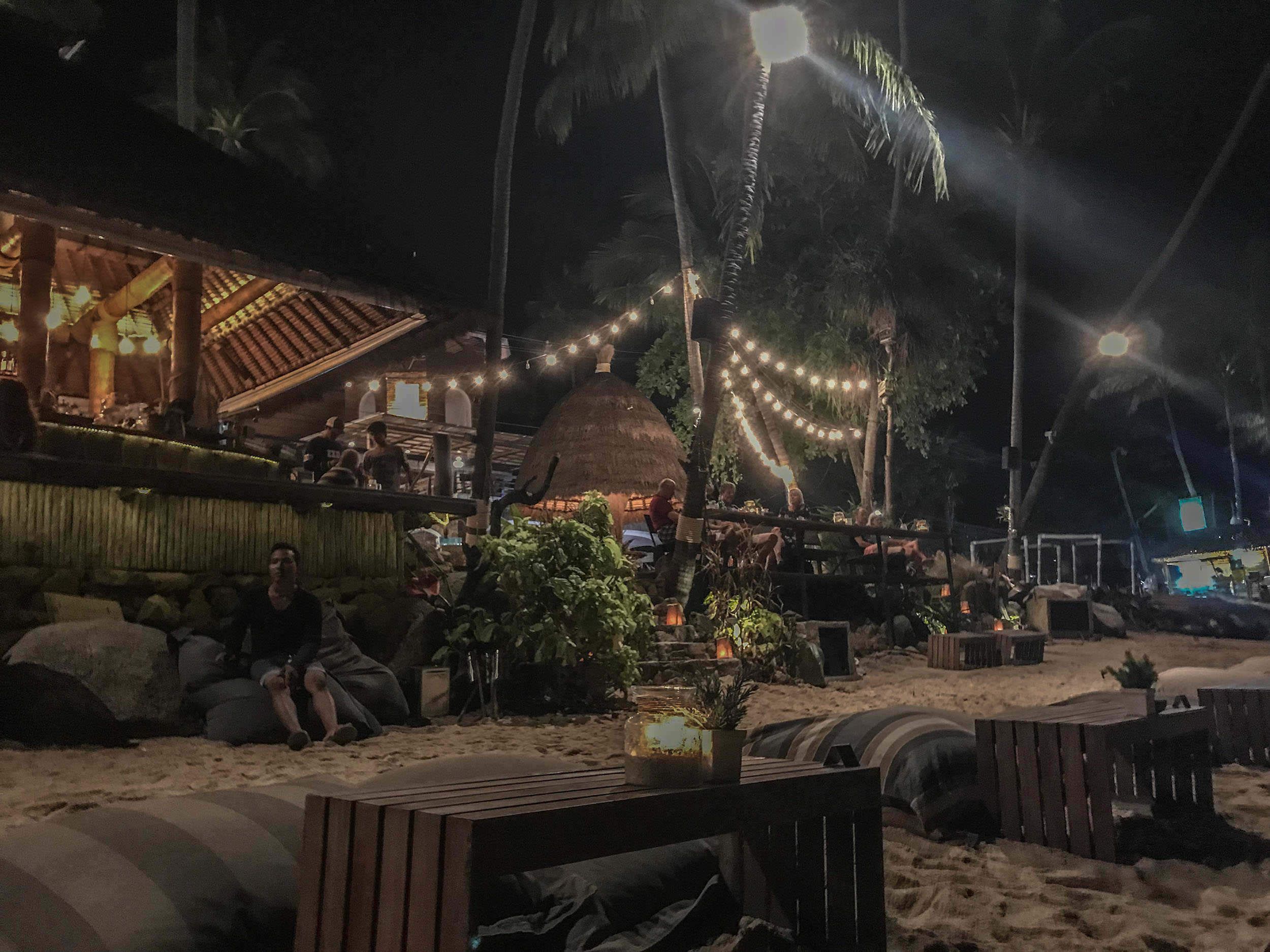 Bar on the beach near Bophut Fisherman’s Village Walking Street Koh Samui Thailand