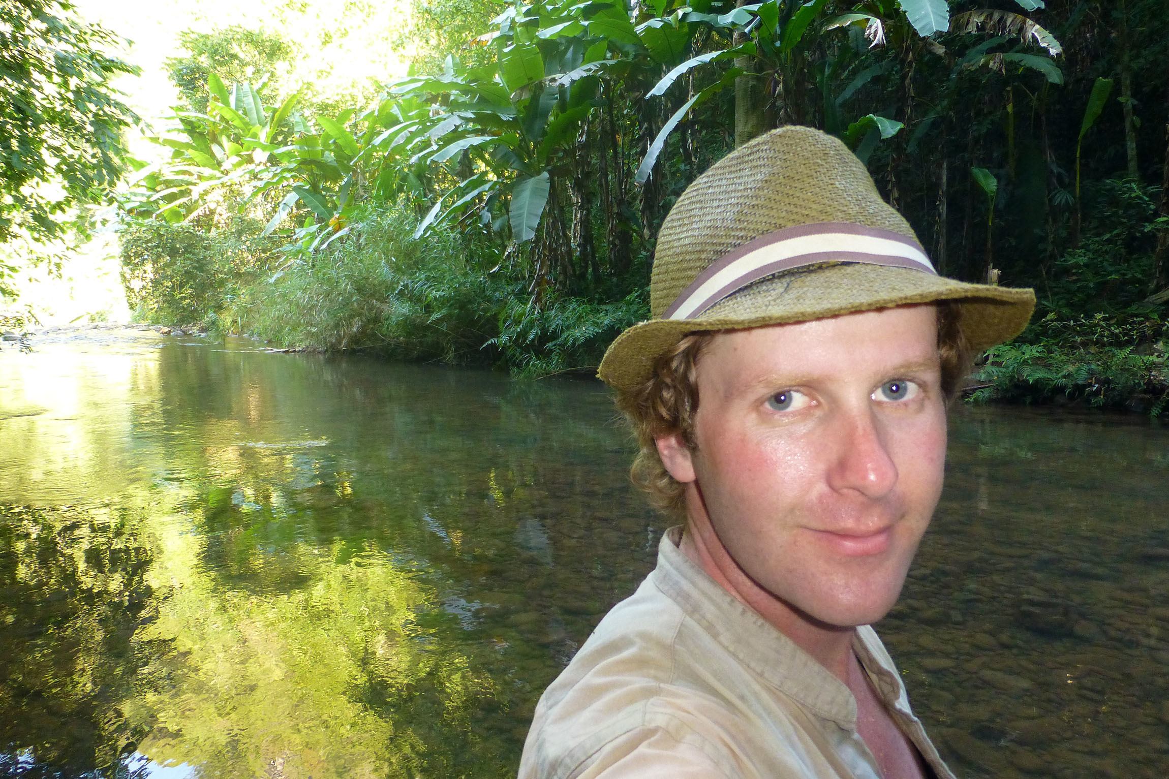 Ben in Laotian jungle Laos