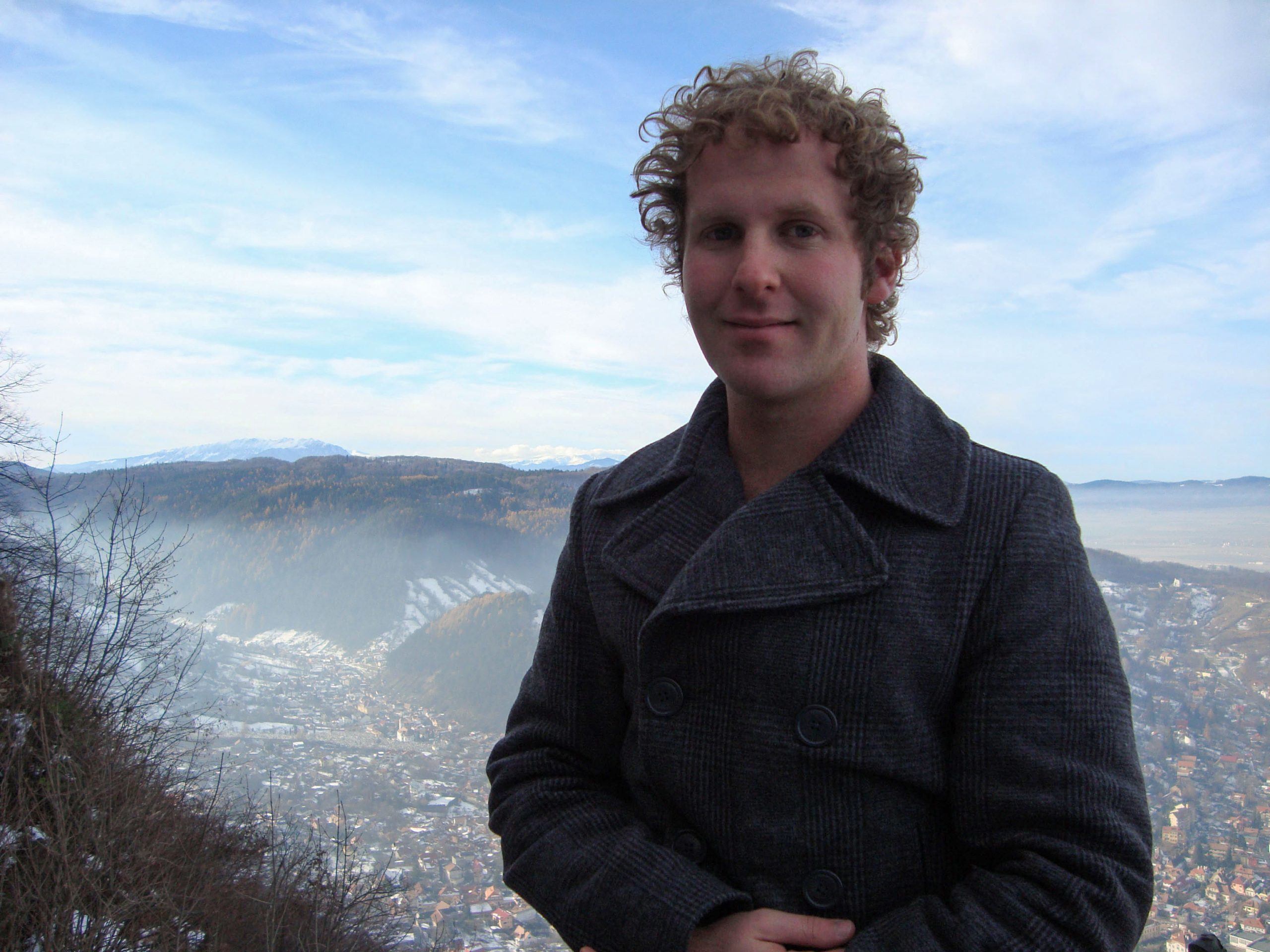 Ben on Mount Tampa in Brasov Romania