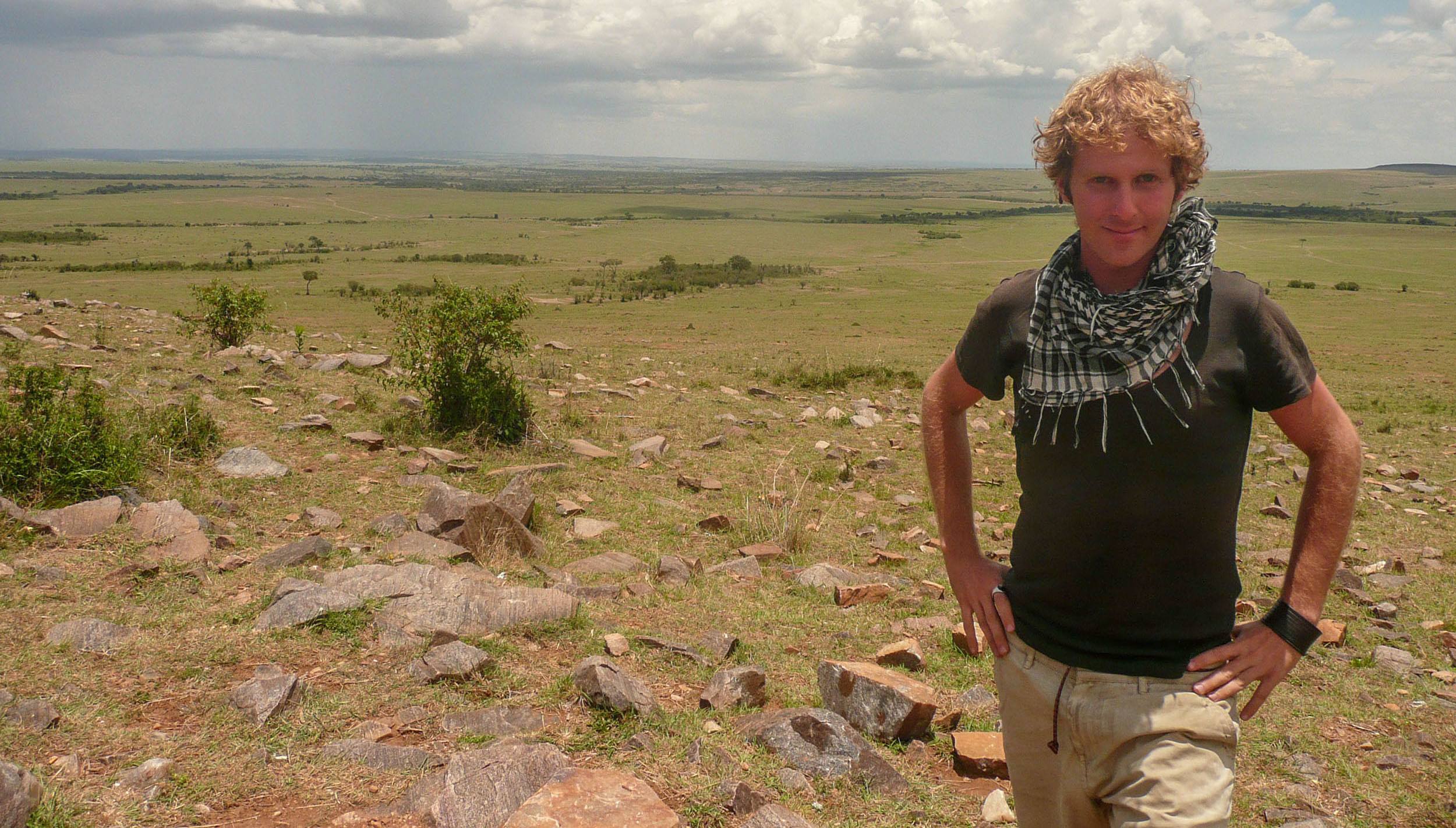 Ben posing in the Maasai Mara Kenya