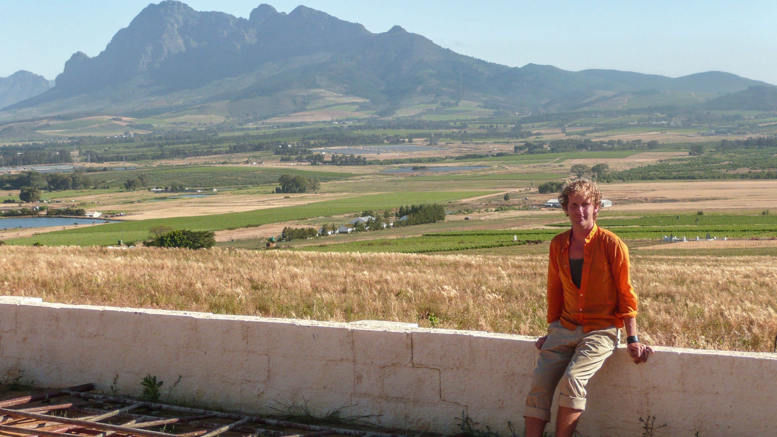 Ben visiting winery of The Cape Winelands South Africa