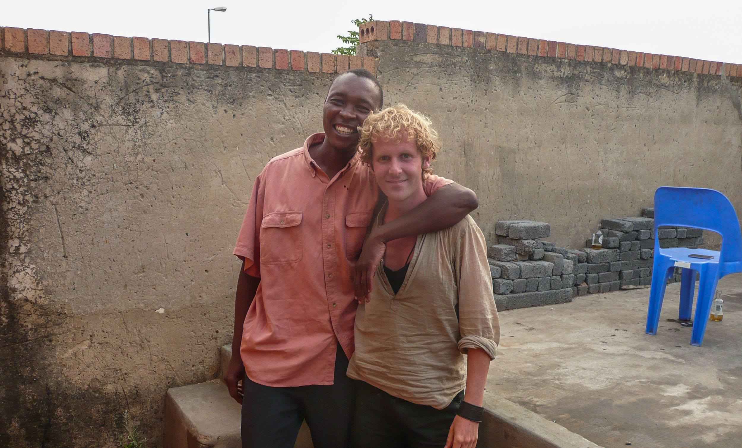 Ben with a new friend in Soweto South Africa