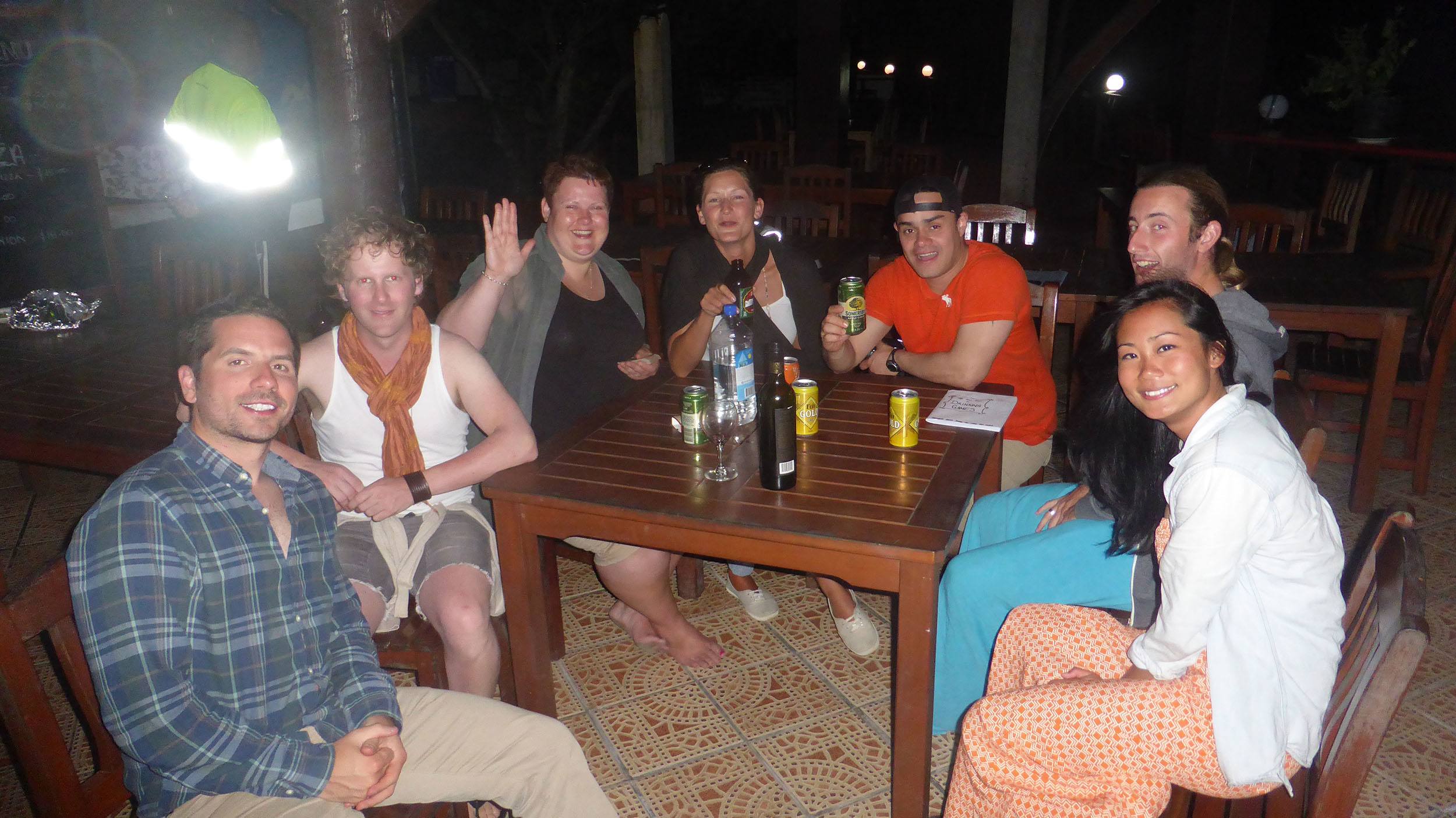 Ben with other guests at Coralview Island Resort on Tavewa Island Fiji