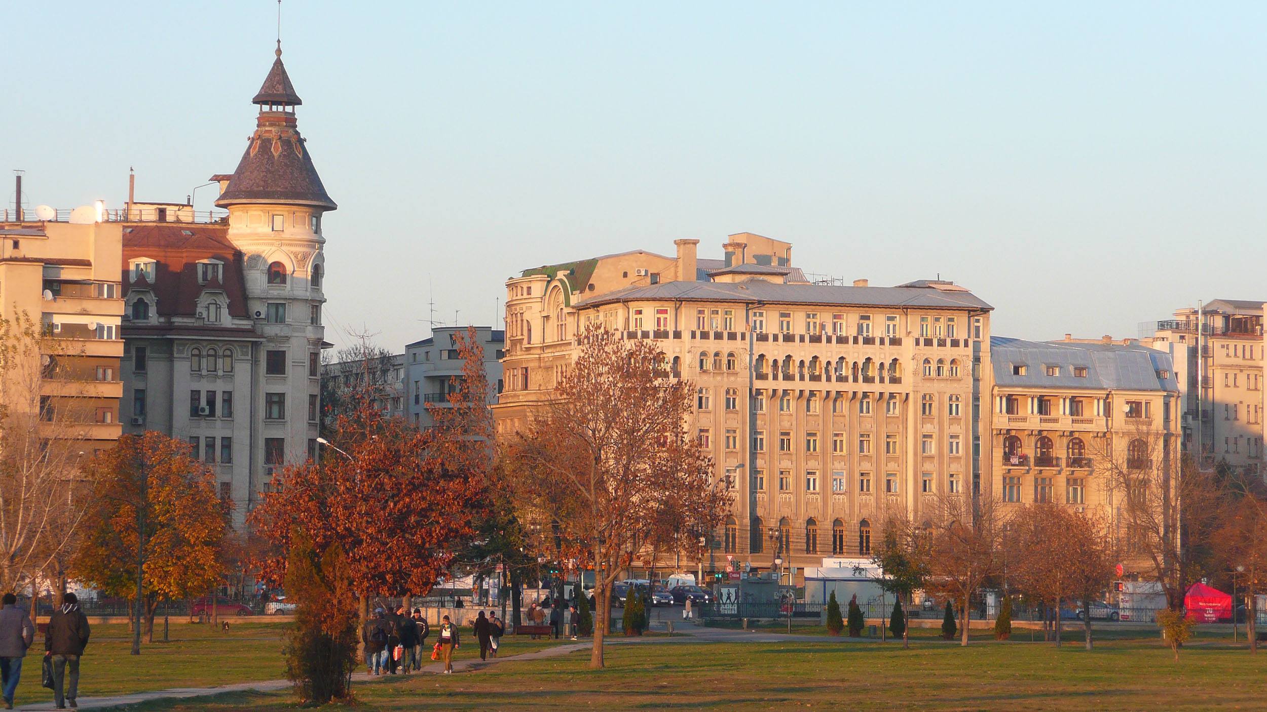 Central Bucharest at dusk Romania