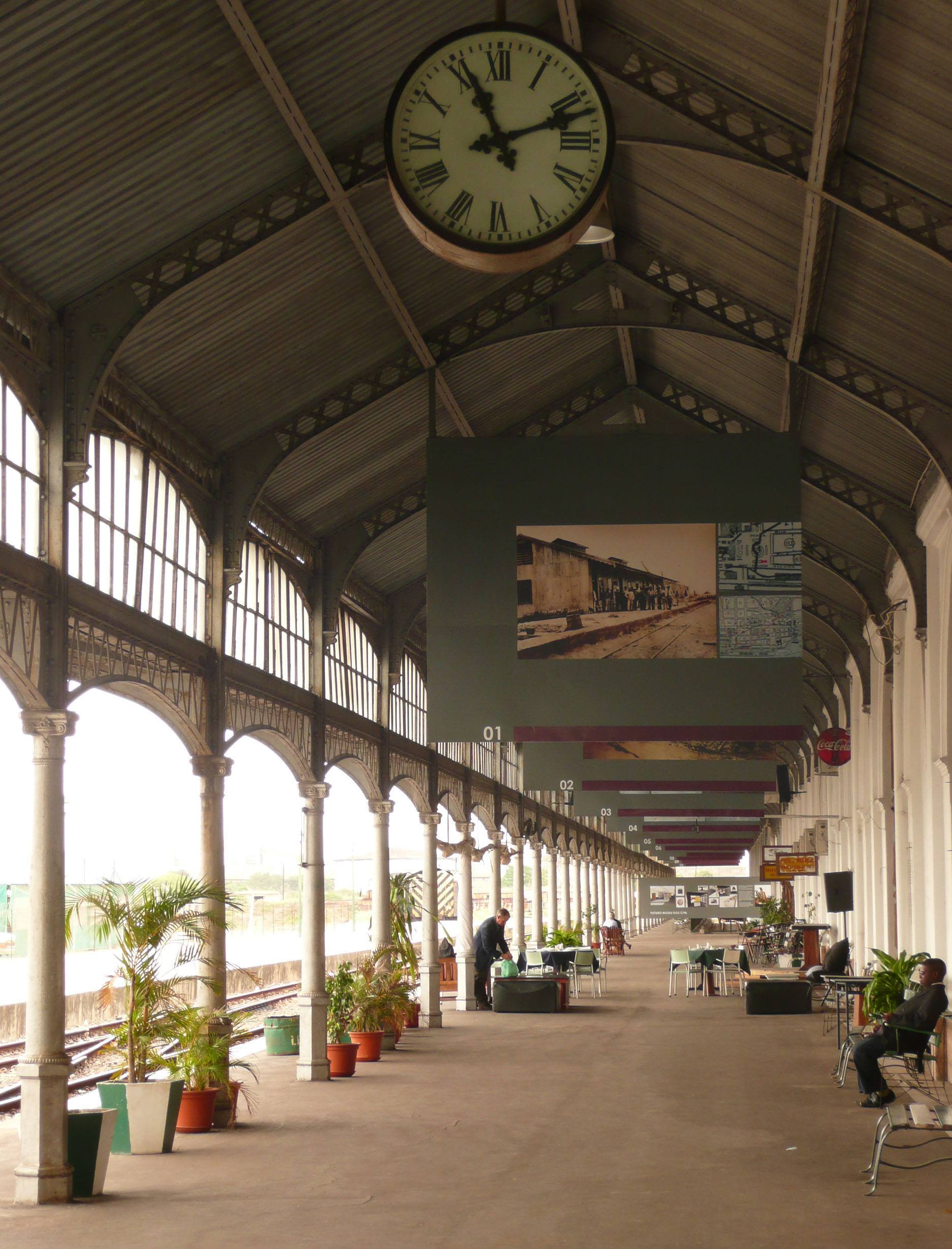 Colonial era railway station in Maputo Mozambique