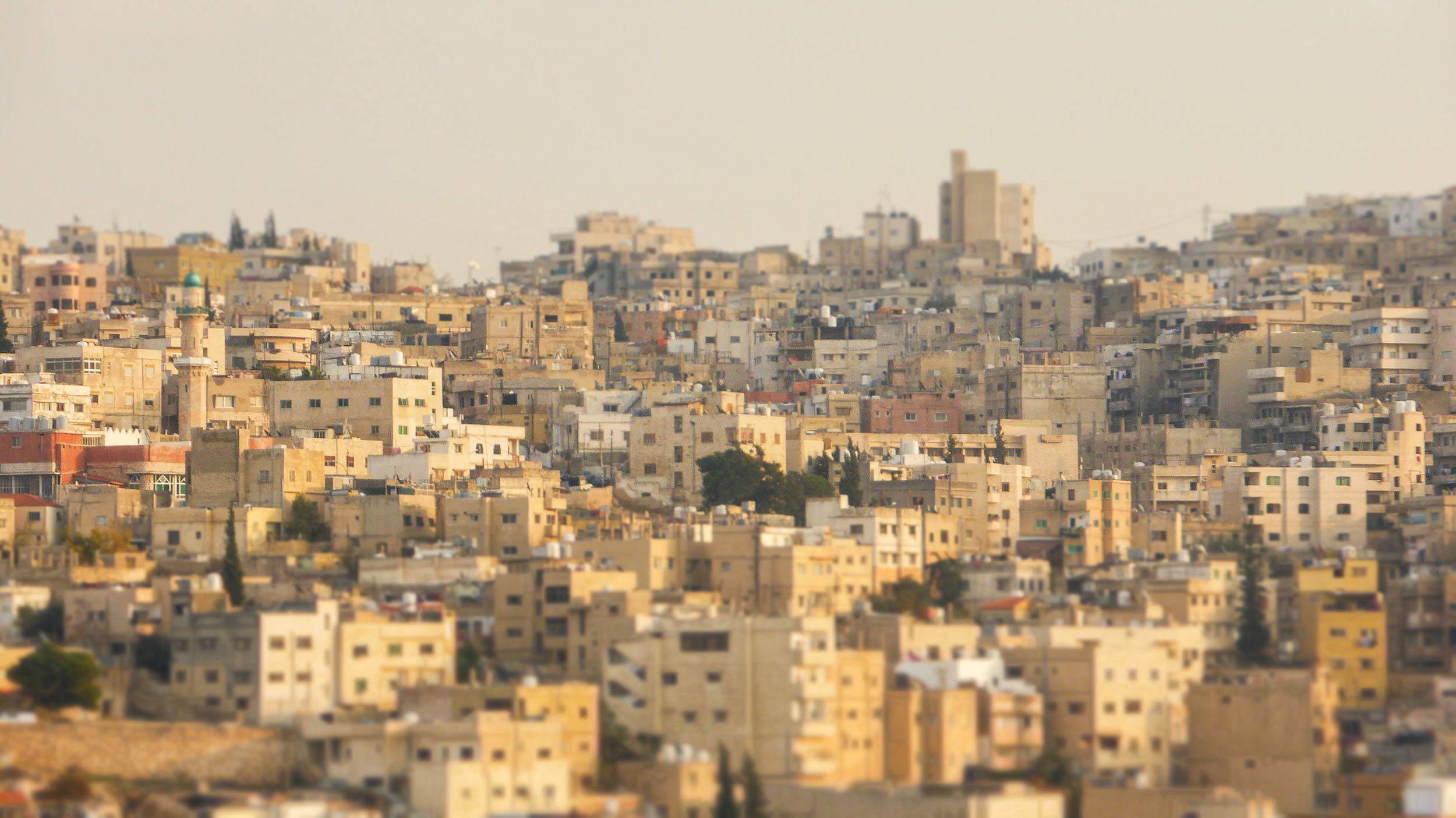Concrete buildings of Amman Jordan