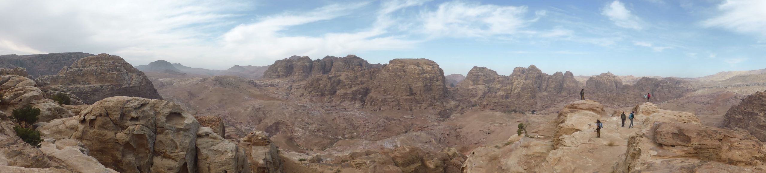 High view of Petra Jordan