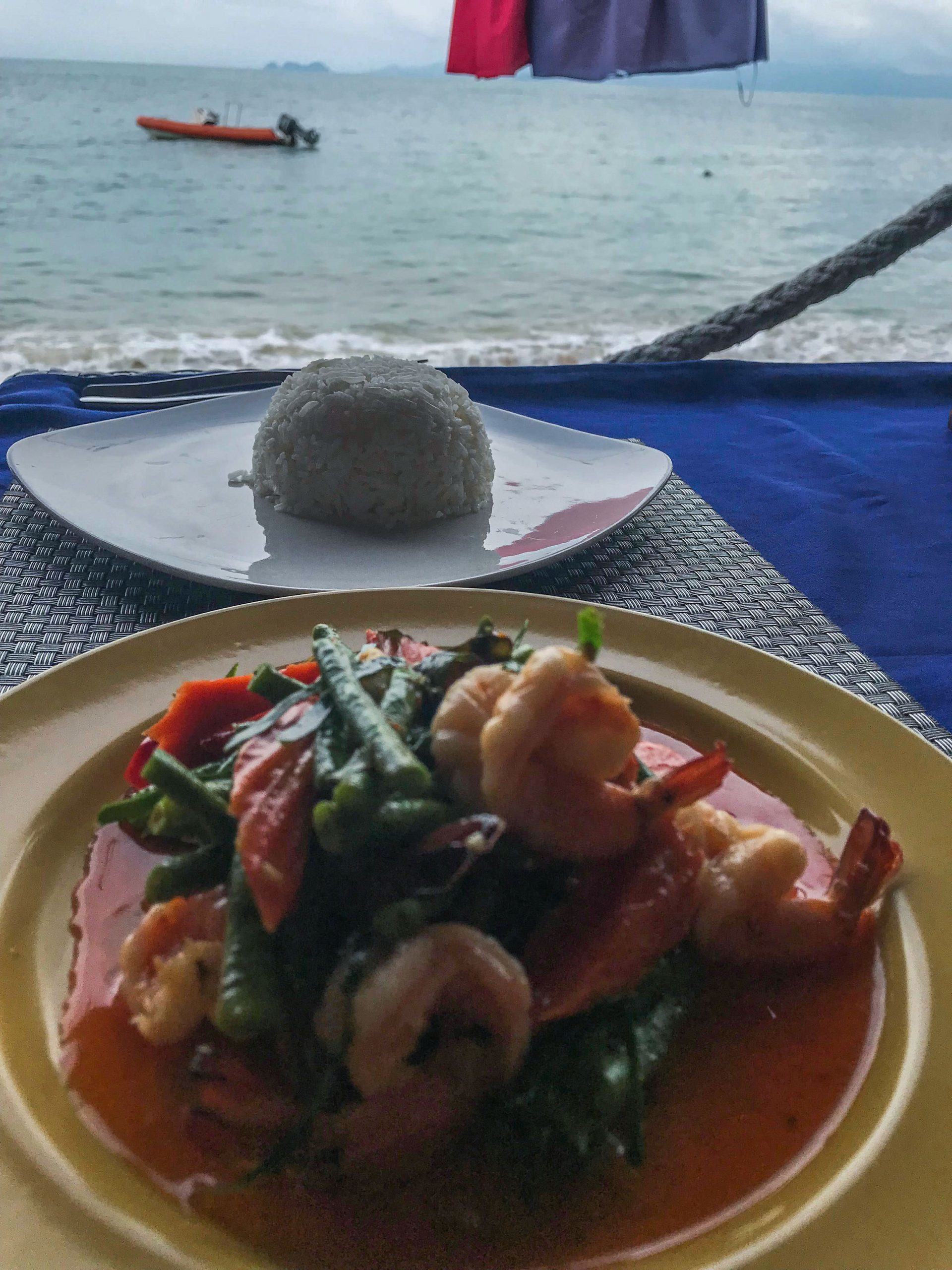 Lunch by the water on Koh Samui Thailand