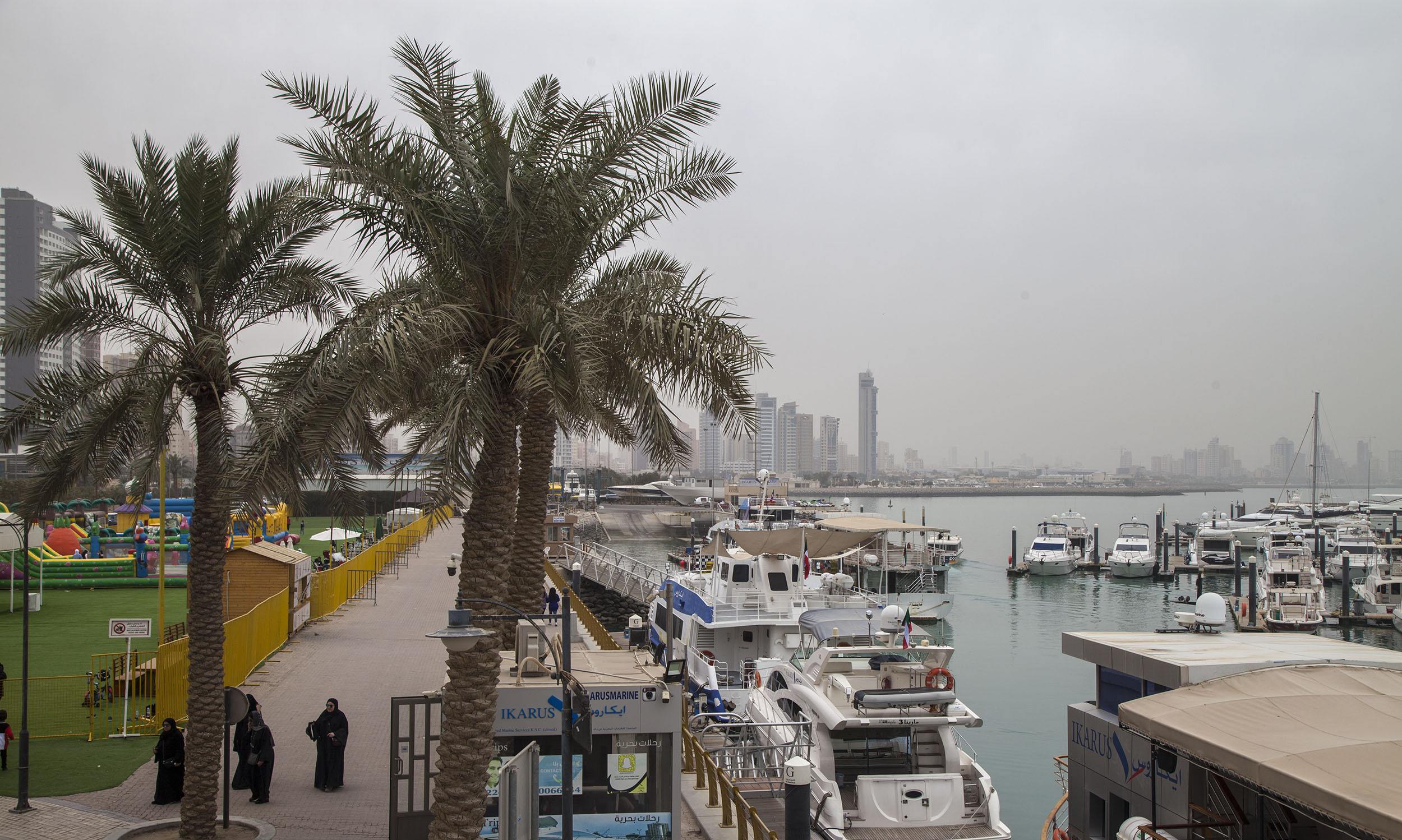 Marina pier in Kuwait