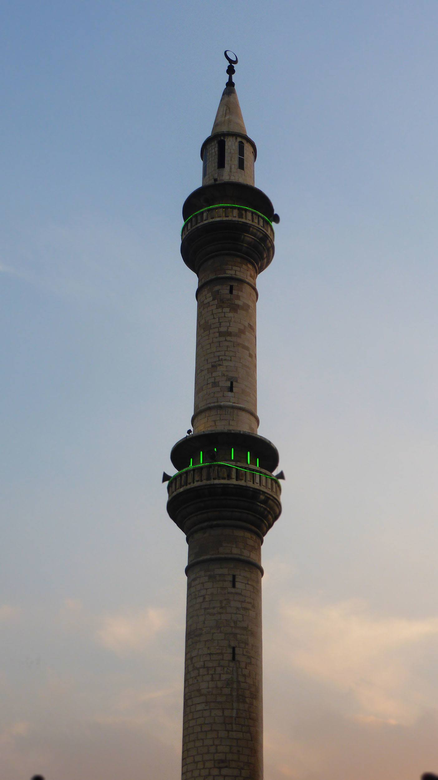 Minaret of mosque in Amman Jordan