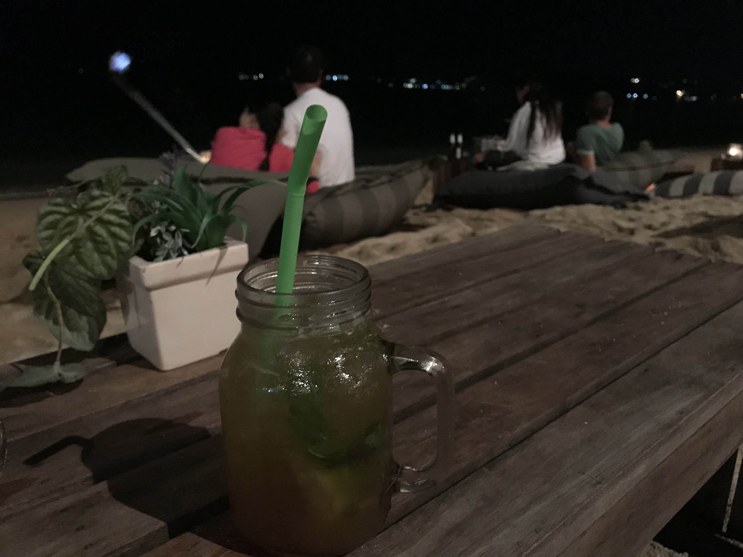 Mojito on the beach near Bophut Fisherman’s Village Walking Street Koh Samui Thailand