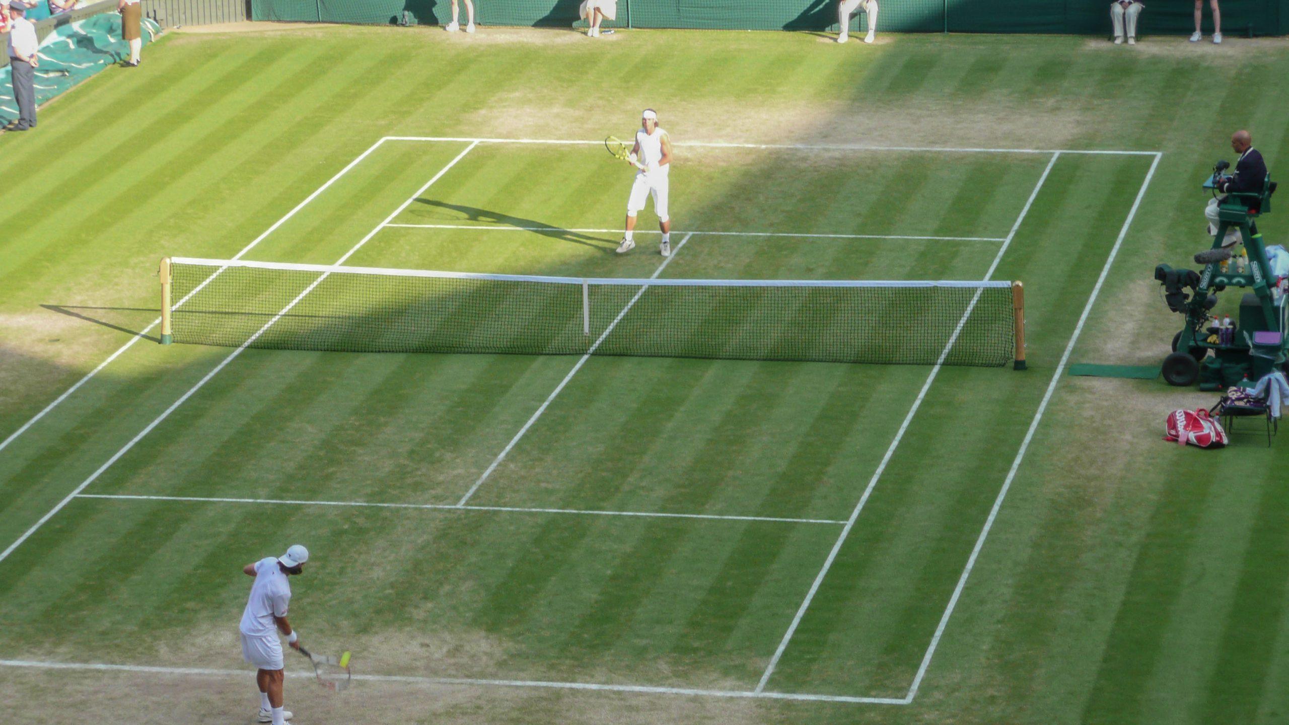 Nadal versus Kiefer at Wimbledon London United Kingdom