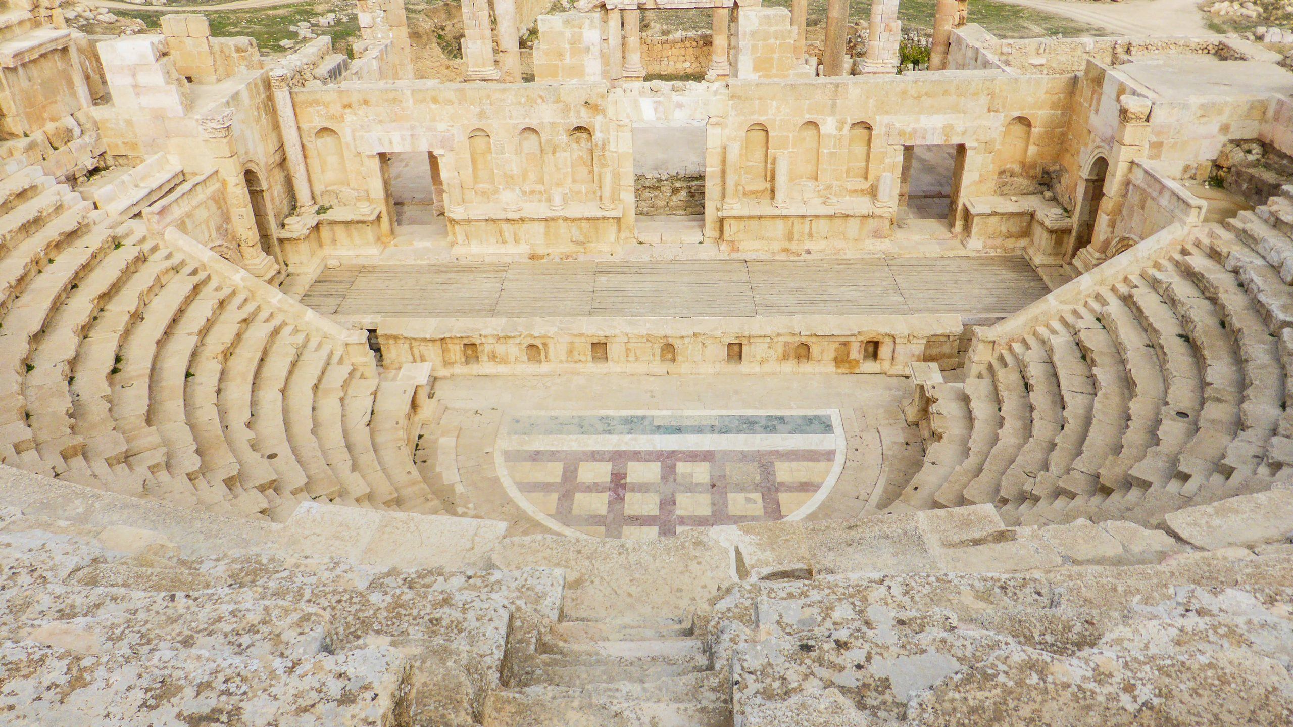North Theatre in Jerash Jordan