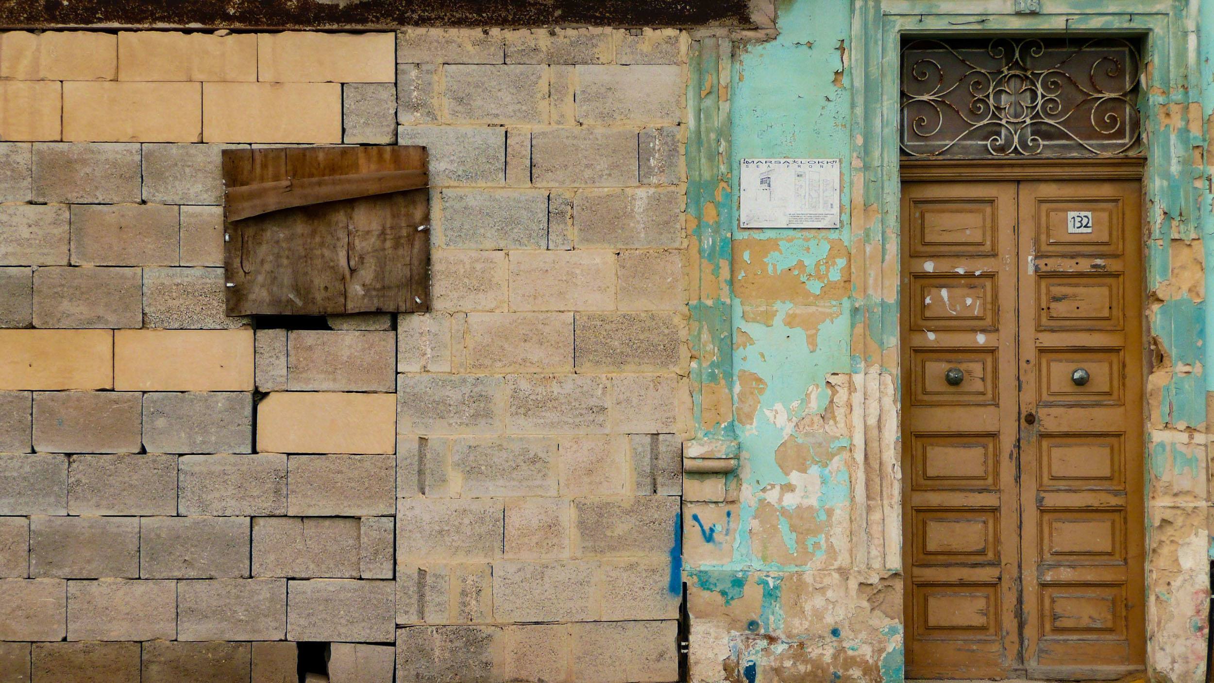 Old door in Marsaxlokk Malta