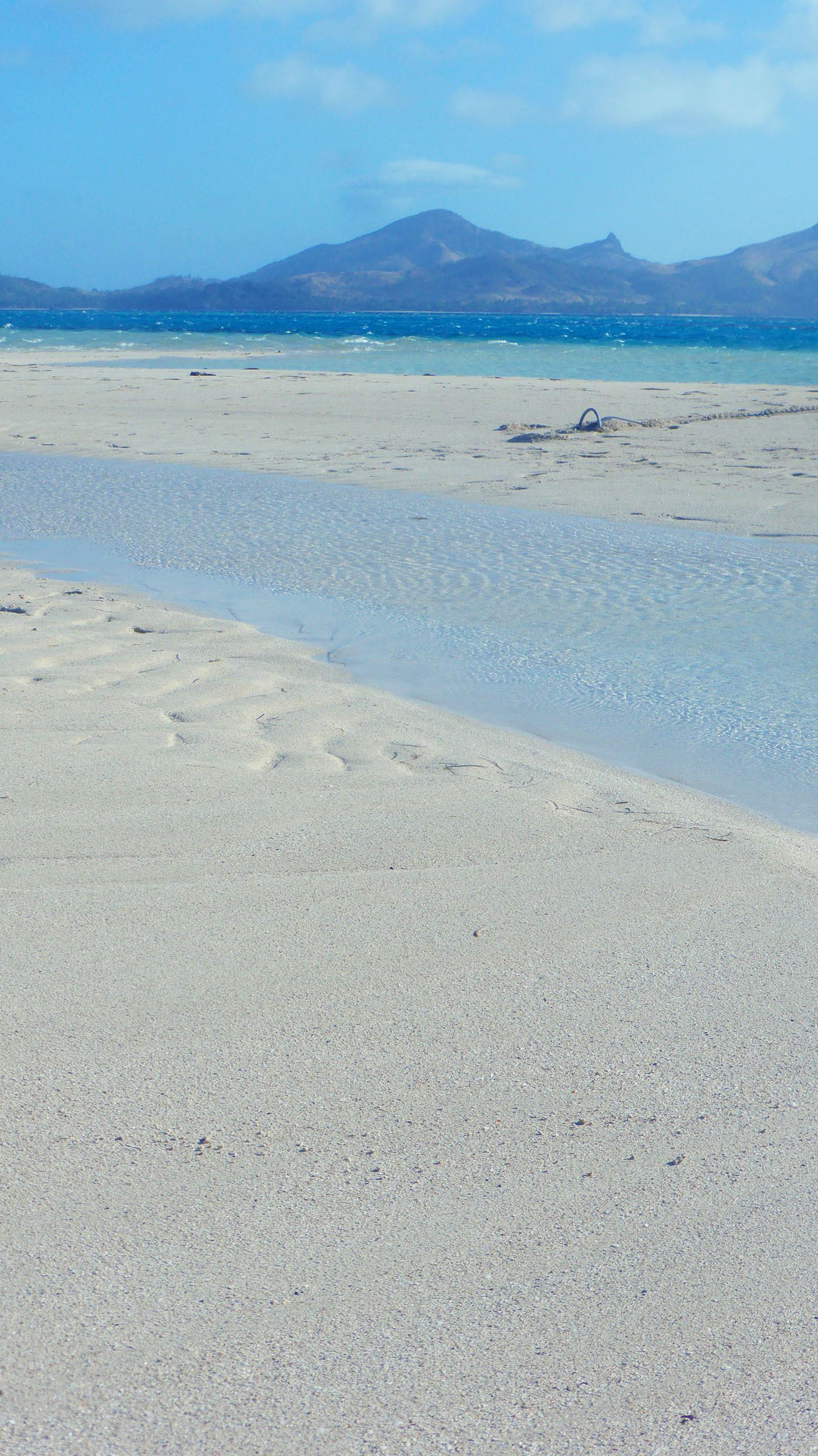 Portrait of a sand bank near Tavewa Island Fiji