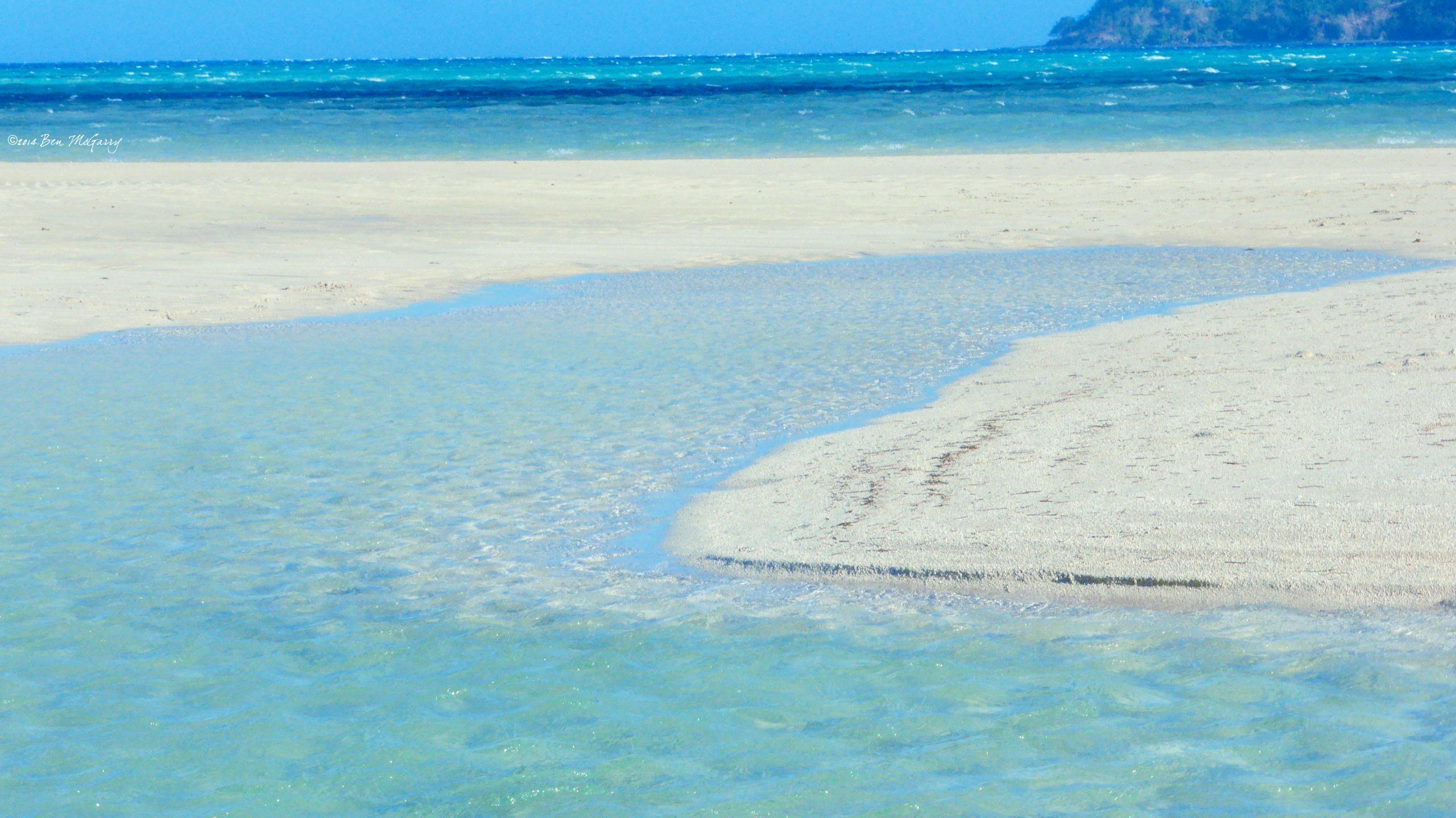 Sand bank between Yasawa Islands Fiji