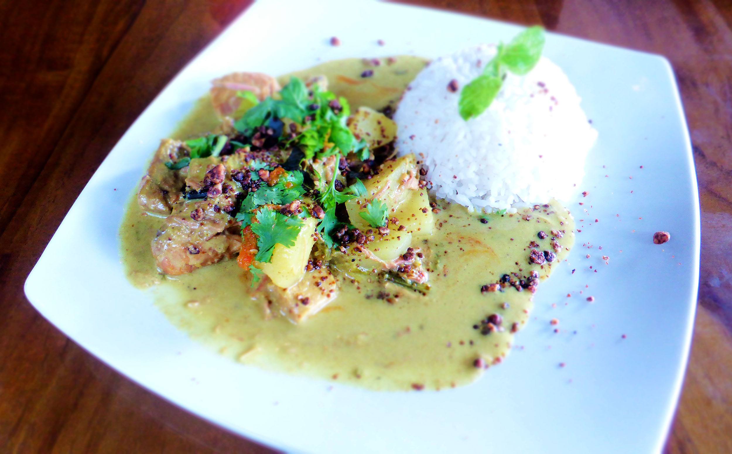 Satay ayam at Bebek Bengil on Jalan Hanoman Ubud Bali Indonesia