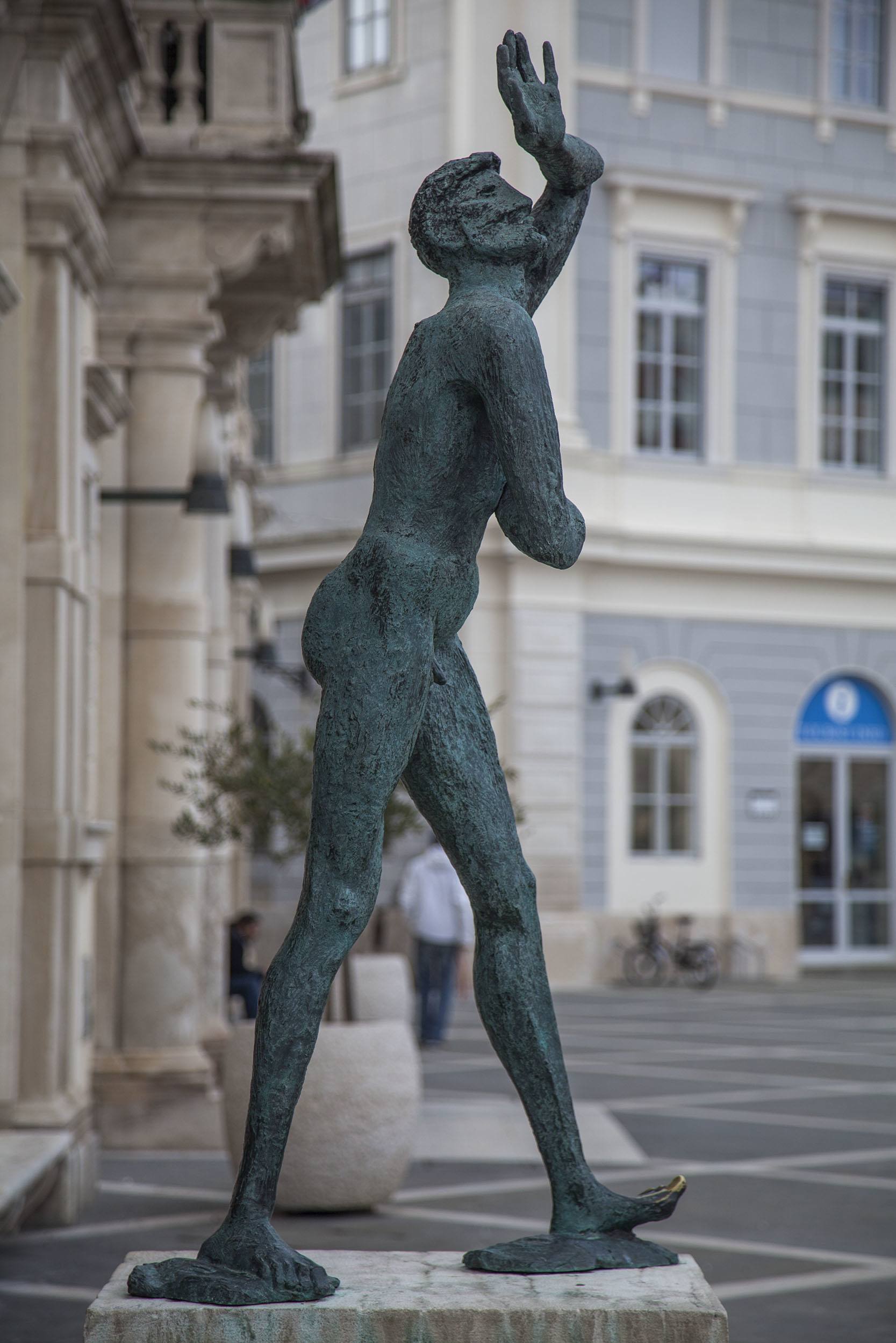 Sculpture in Tartini Square Piran Slovenia