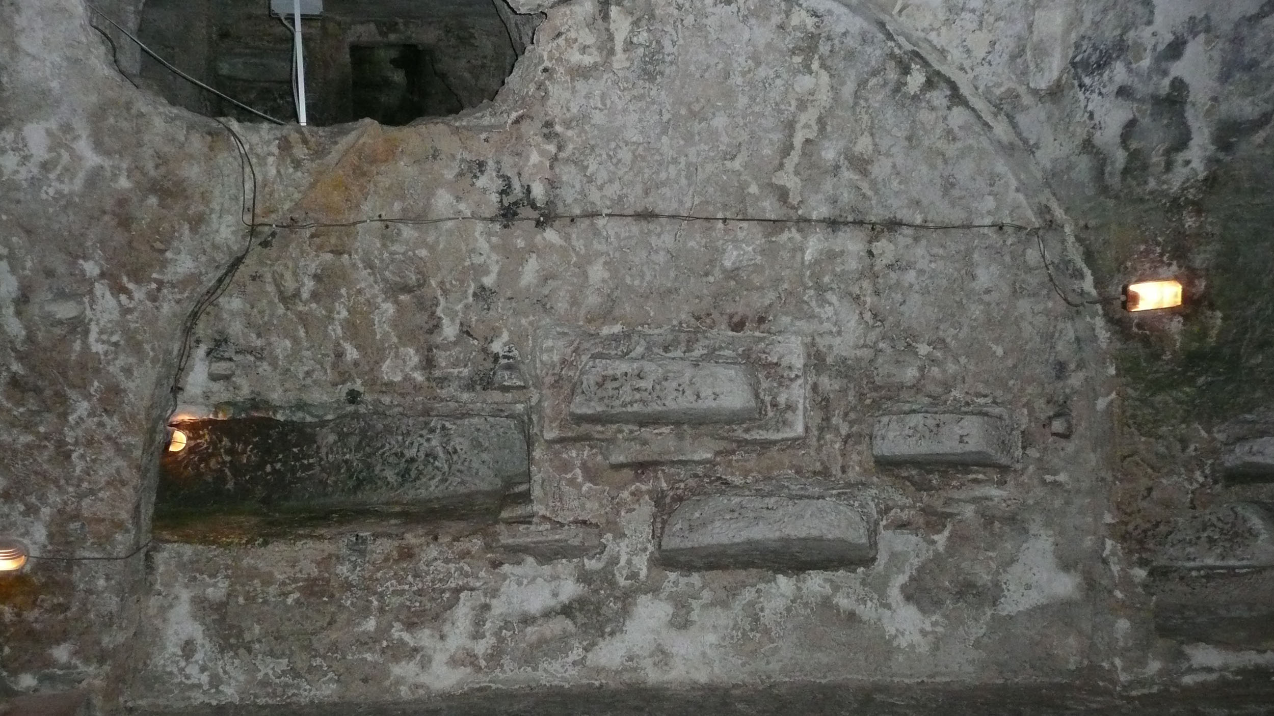 Section inside St Paul's Catacombs Malta