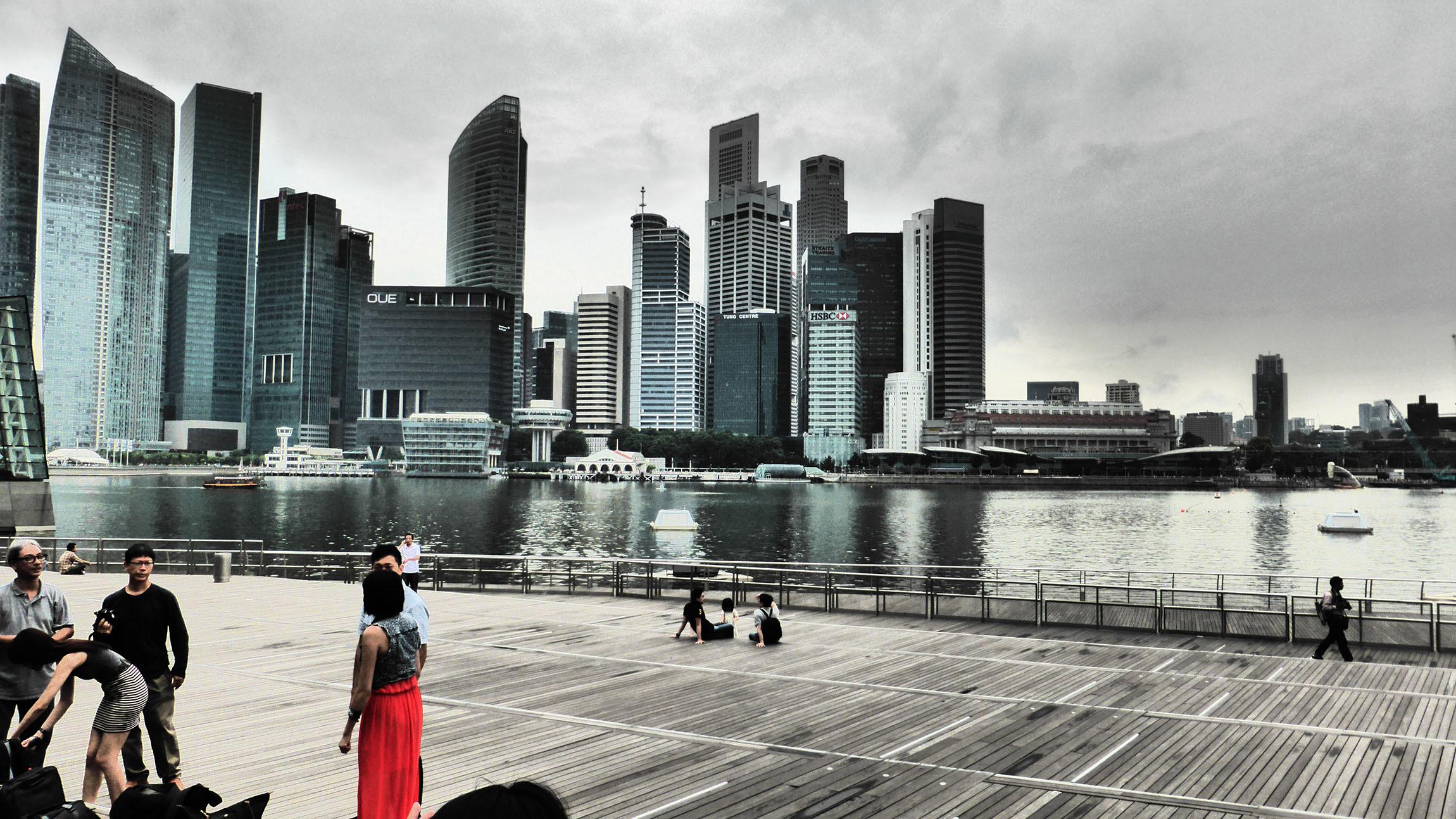 Singapore CBD from Sands Expo and Convention Centre