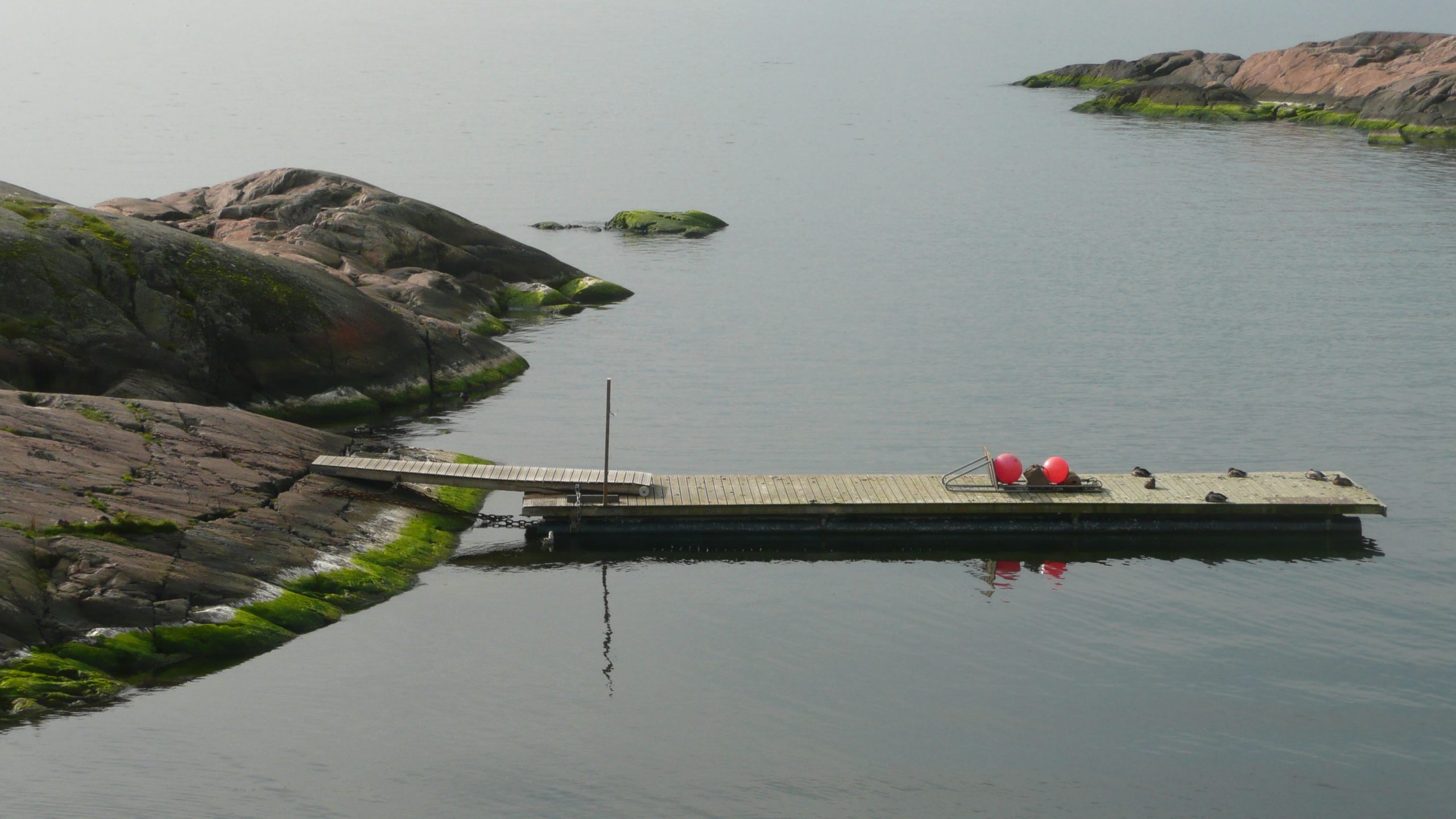 Small jetty on Suomenlinna Helsinki Finland