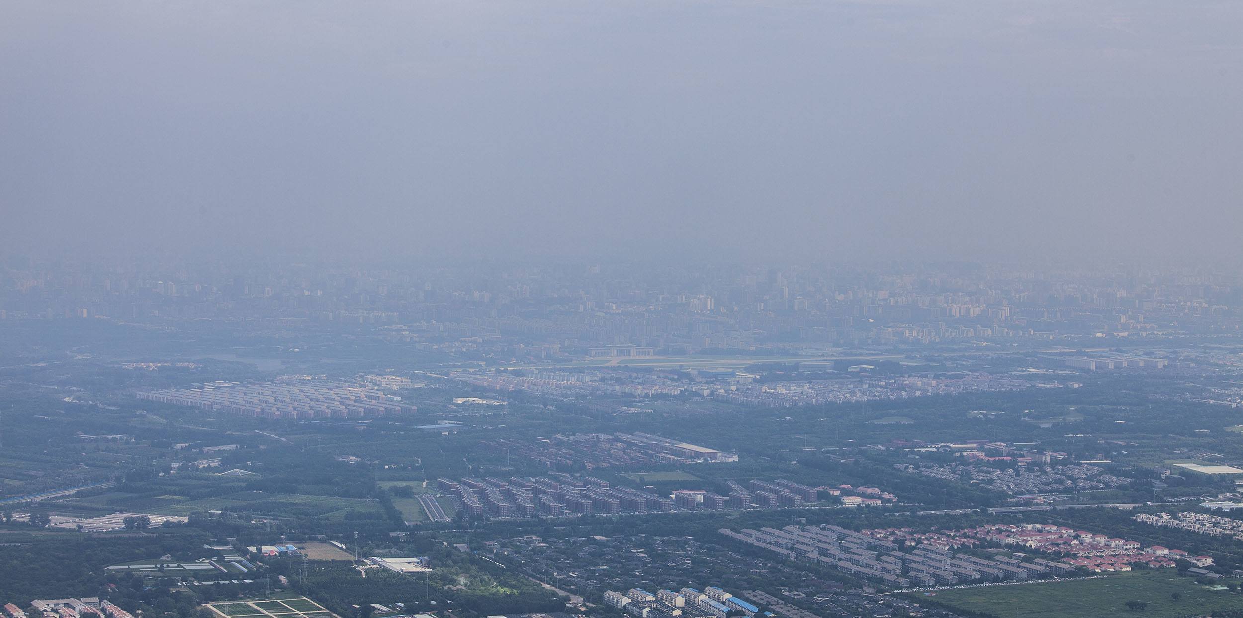 Smog covering Beijing China