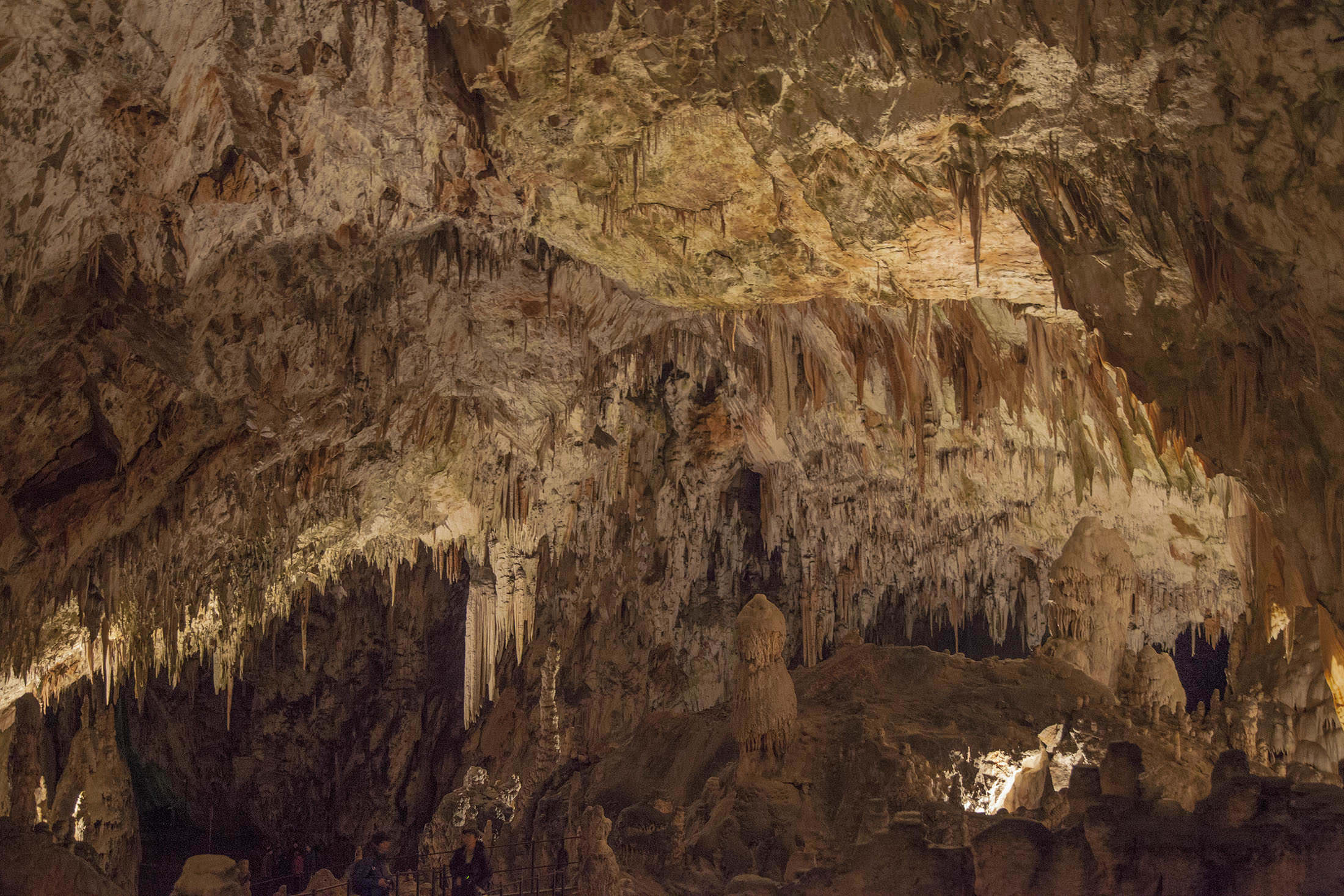 Stalactites inside Postojna Caves Slovenia