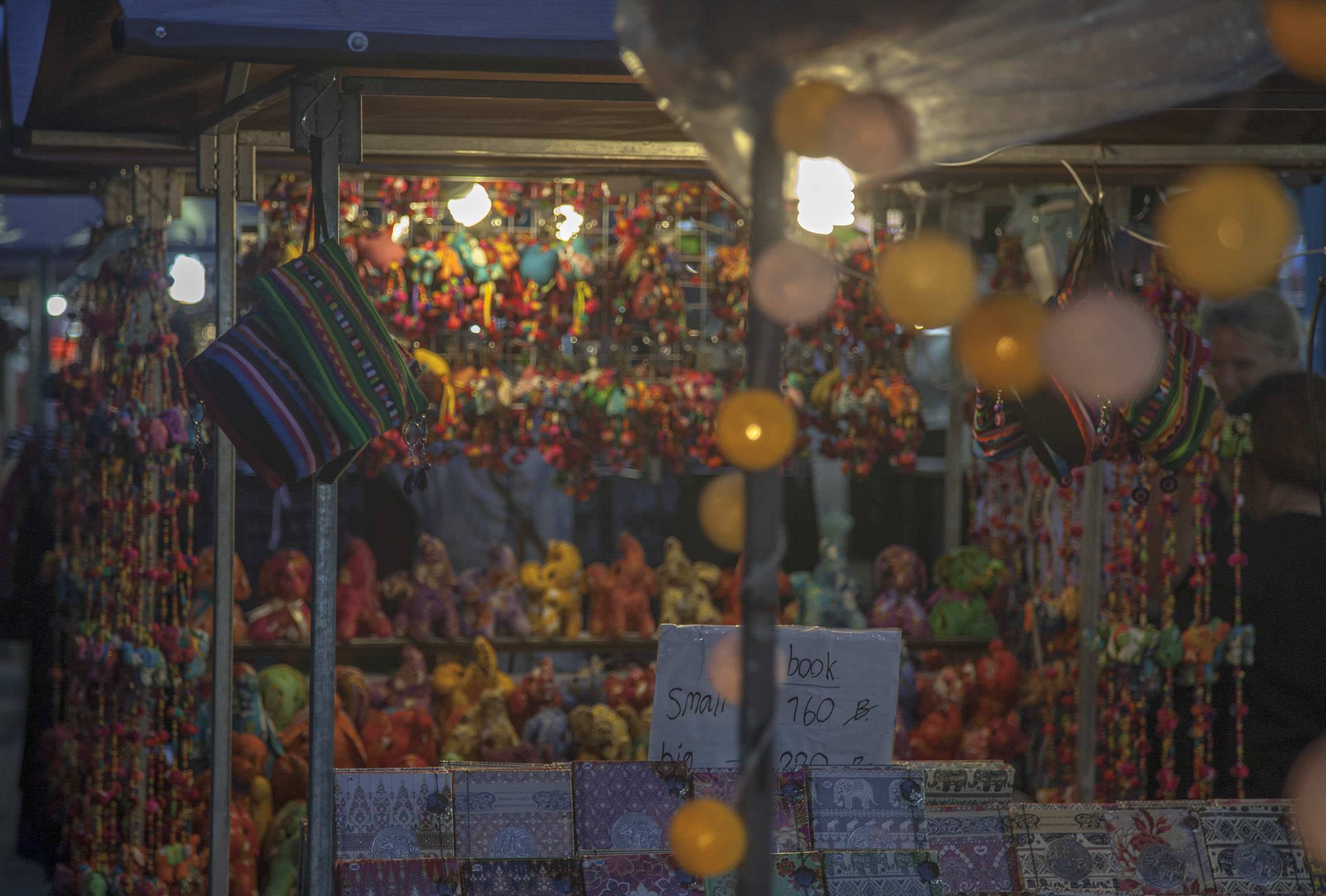 Stalls at Bophut Fisherman’s Village Walking Street Koh Samui Thailand