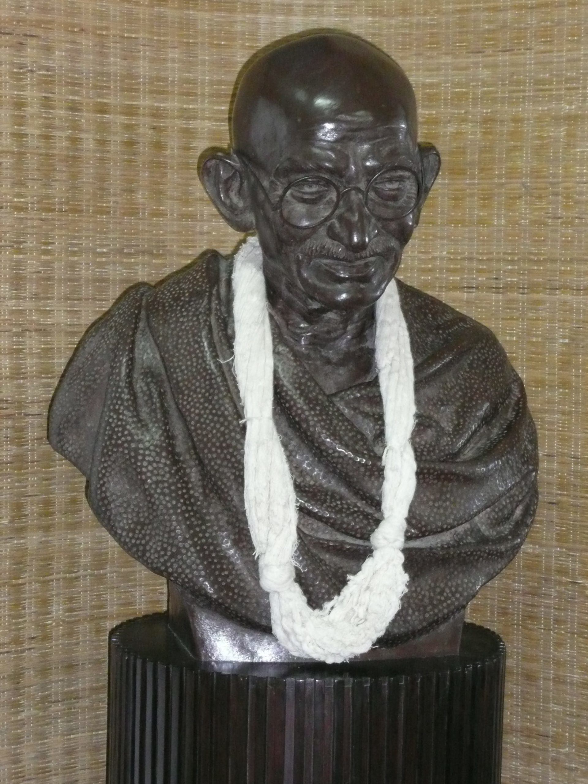 Statue of Gandhi in Gandhi’s House Mumbai India