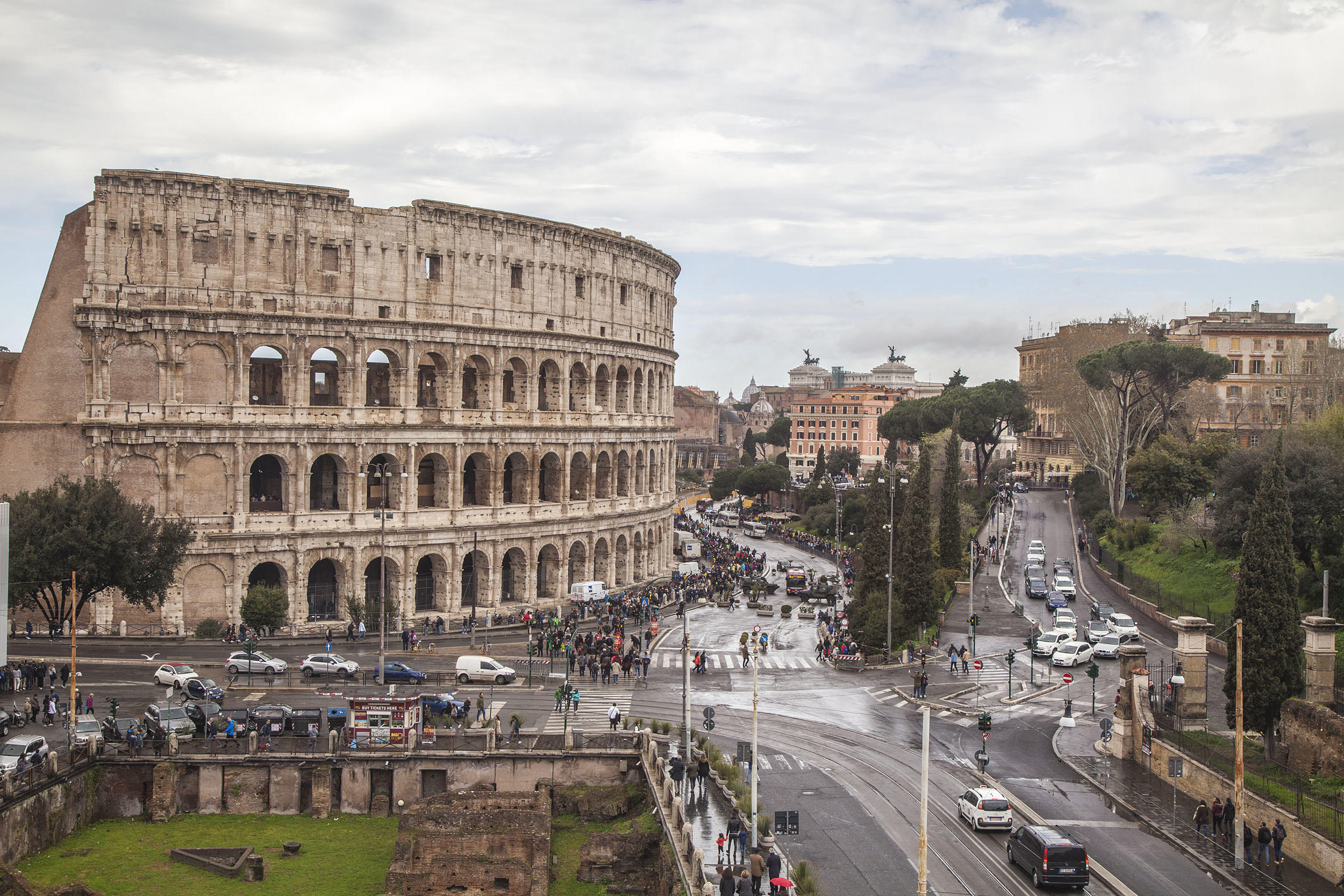 The Colosseum in Rome Italy