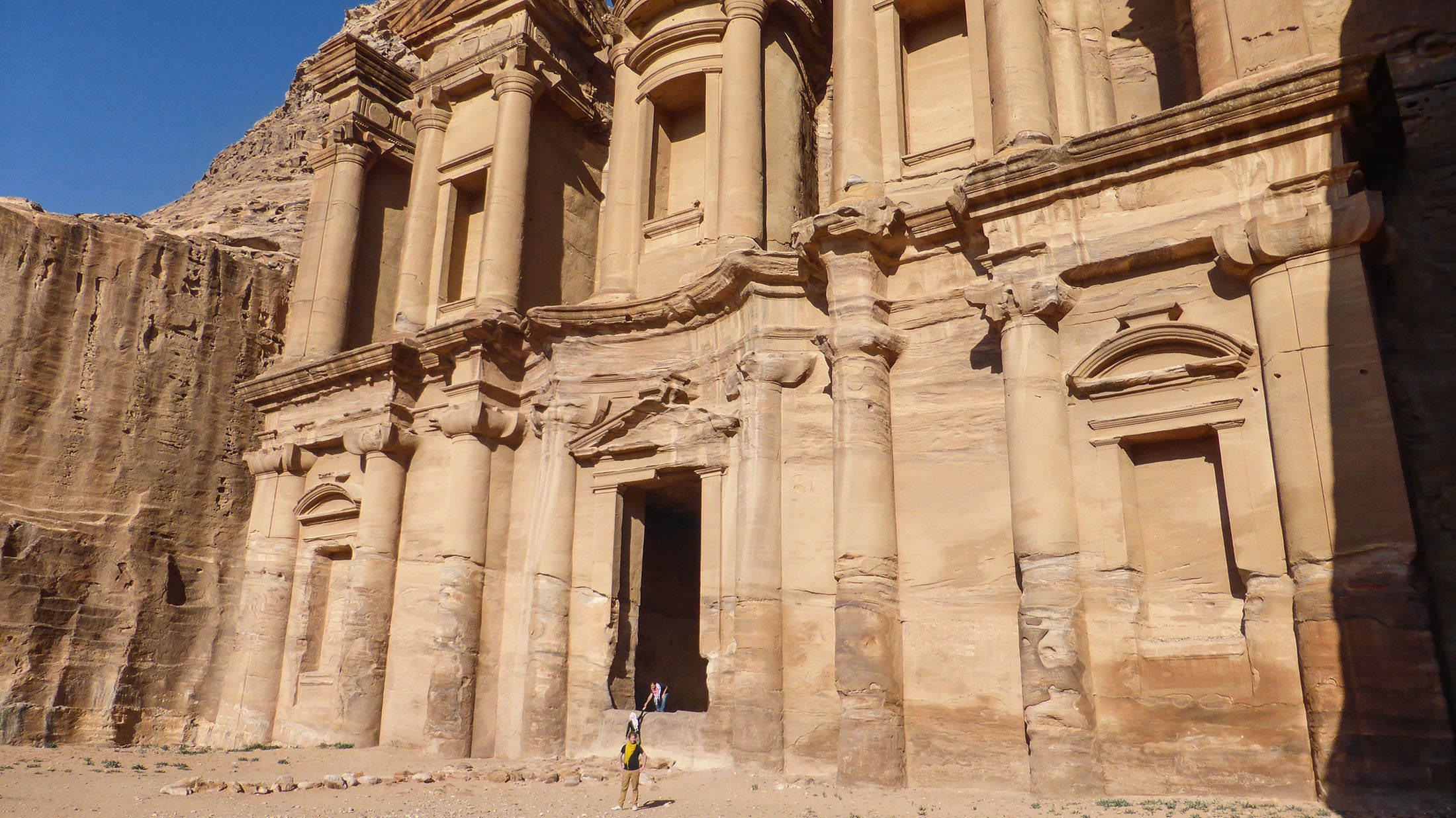 The Monastery (Ad Deir) of Petra from the side Jordan