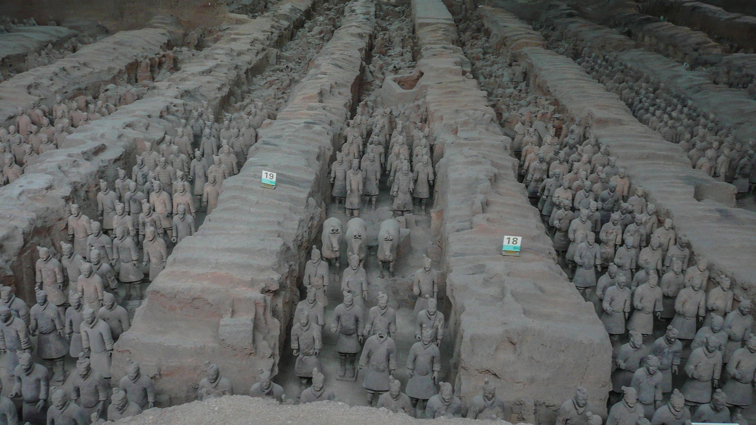 The Terracotta Warriors in Xian China