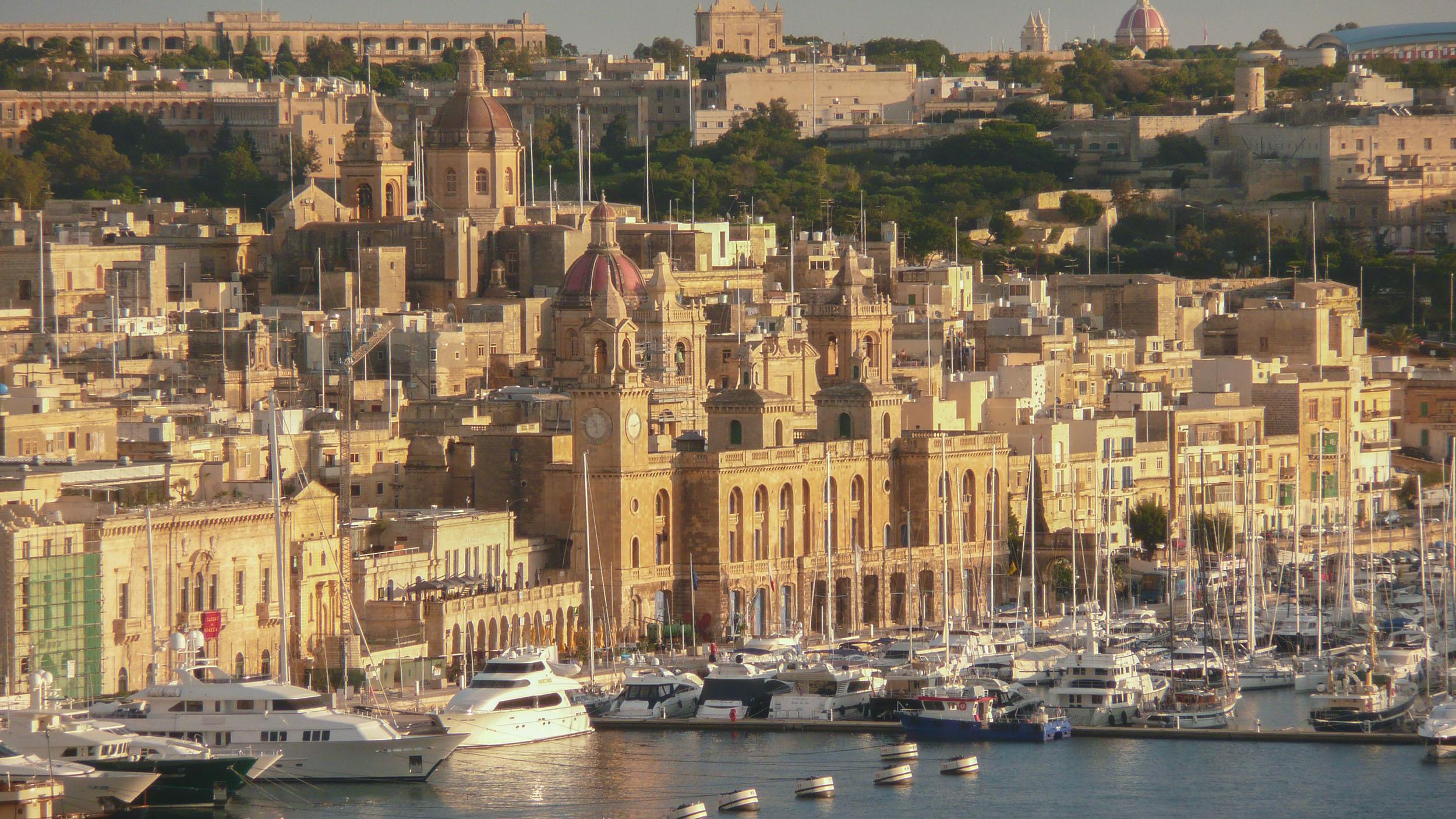 Valletta Malta in the late afternoon