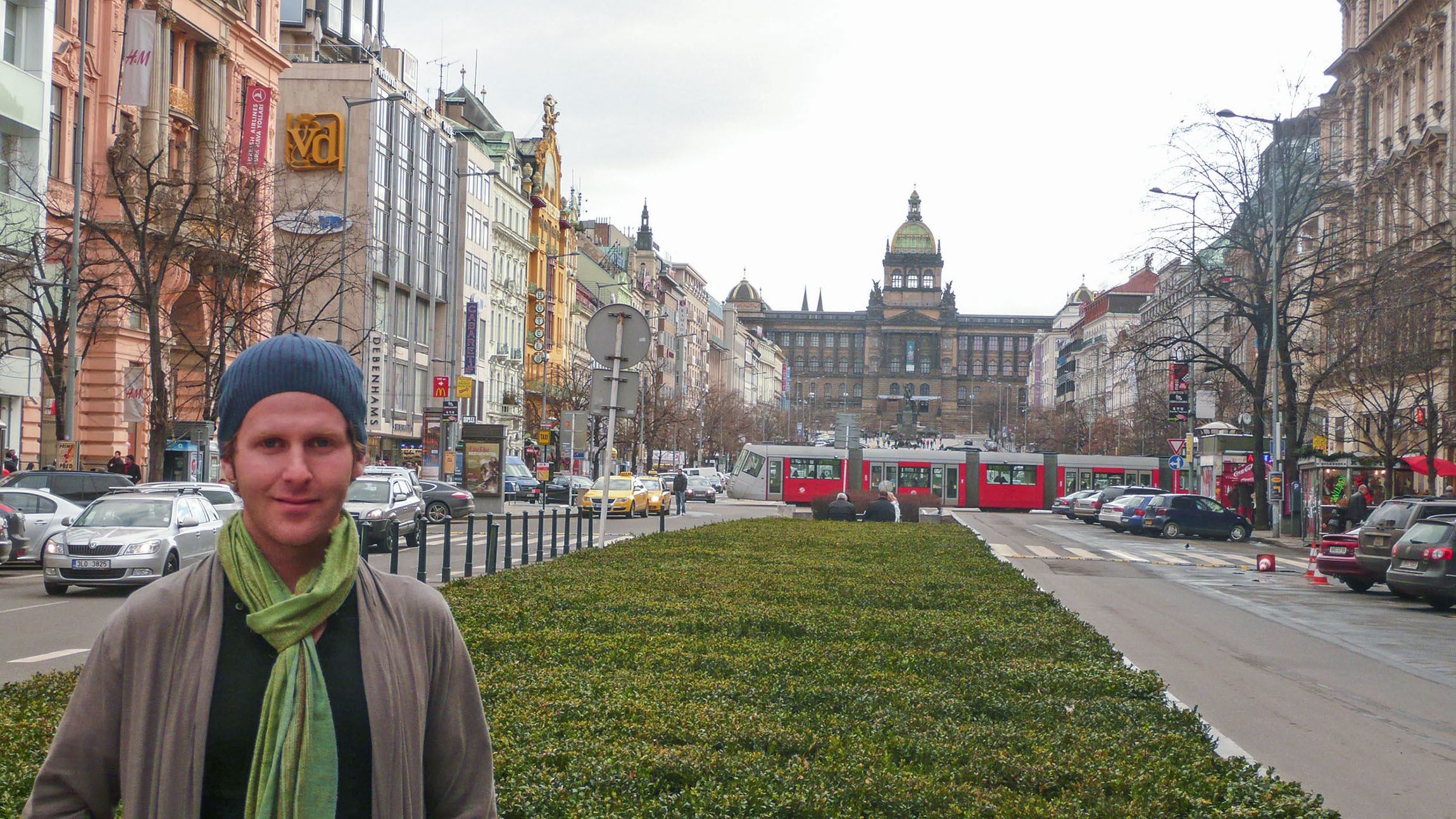 Wenceslas Square in Prague Czech Republic