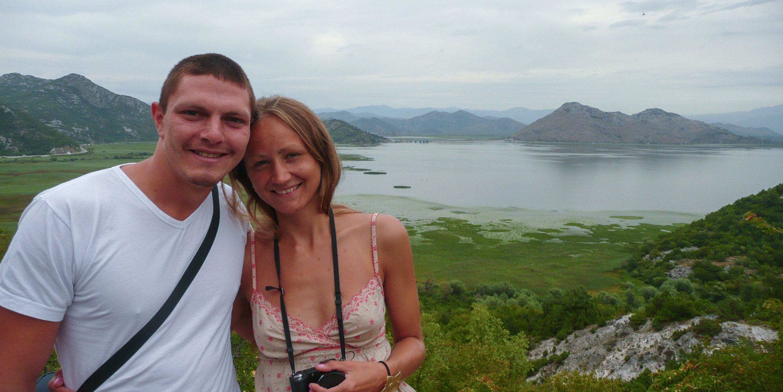 A Russian couple by Lake Skadar Montenegro