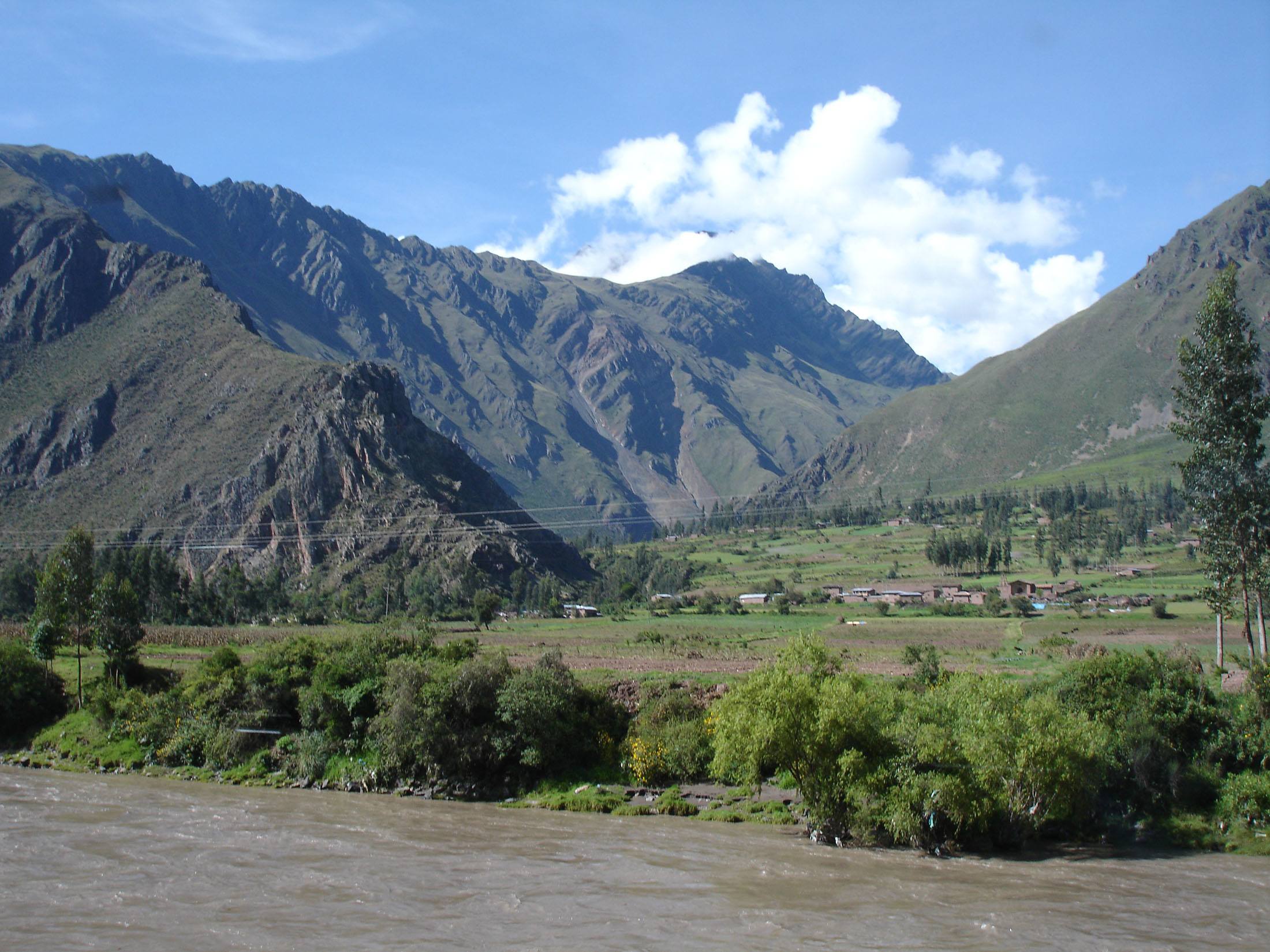 A river en route to Machu Picchu Peru