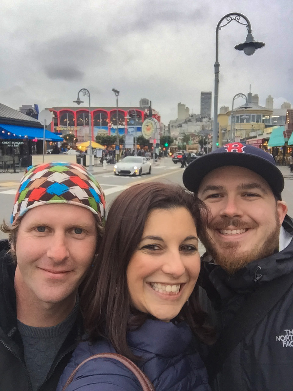 Ben Elizabeth and Tyler at Fisherman's Wharf in San Francisco USA