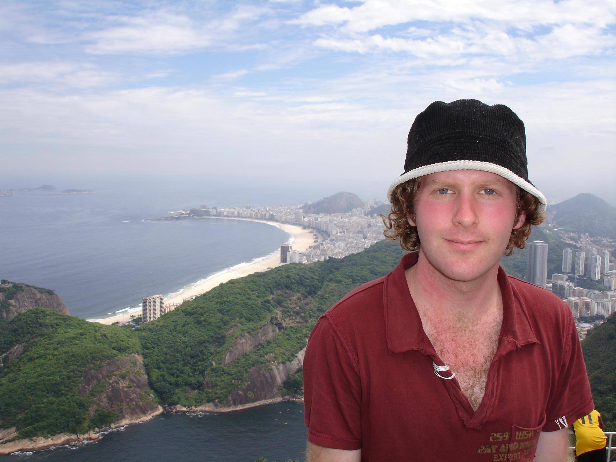 Ben on Sugarloaf Mountain Rio de Janeiro Brazil