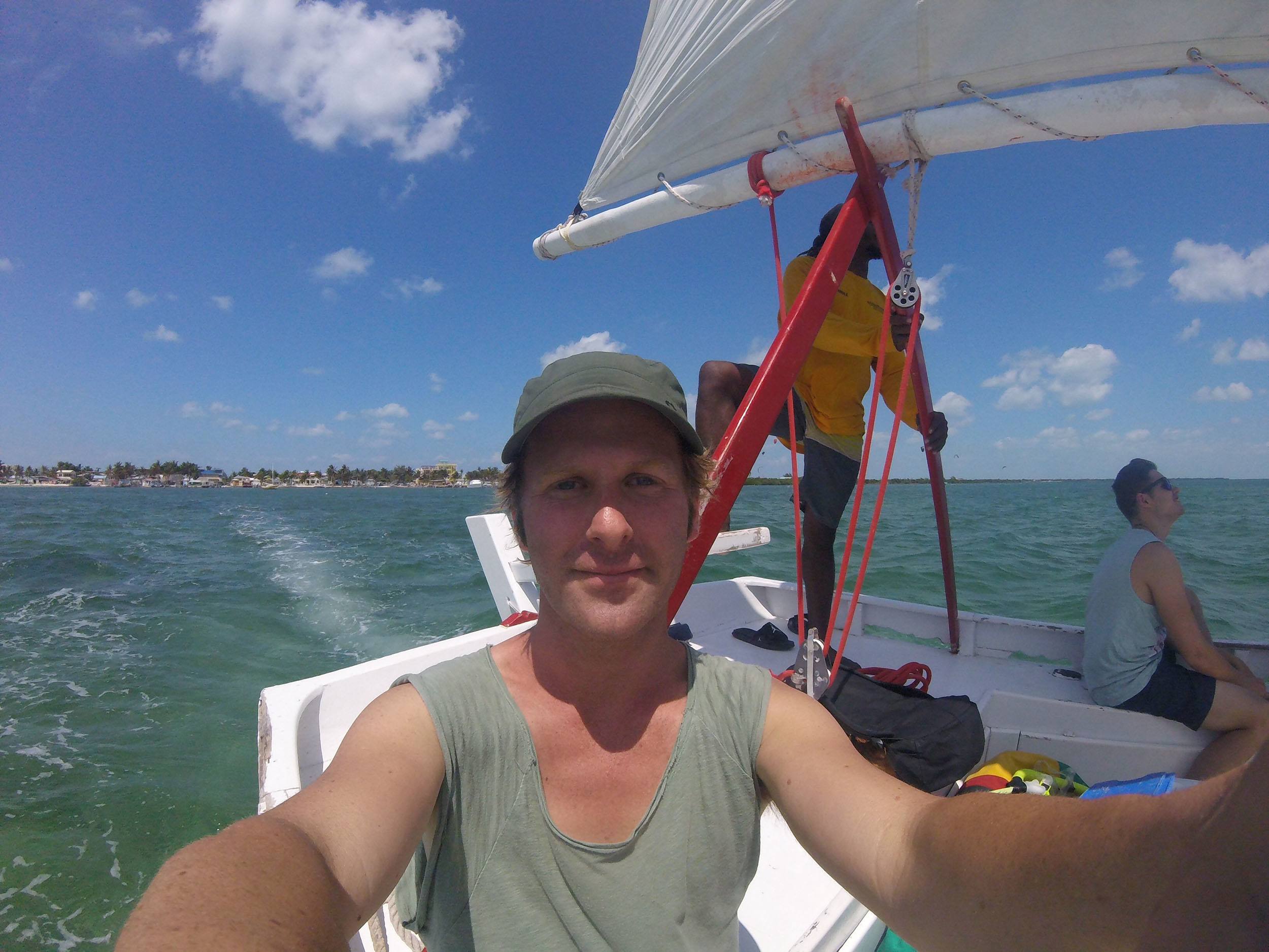 Ben on yacht in Belize